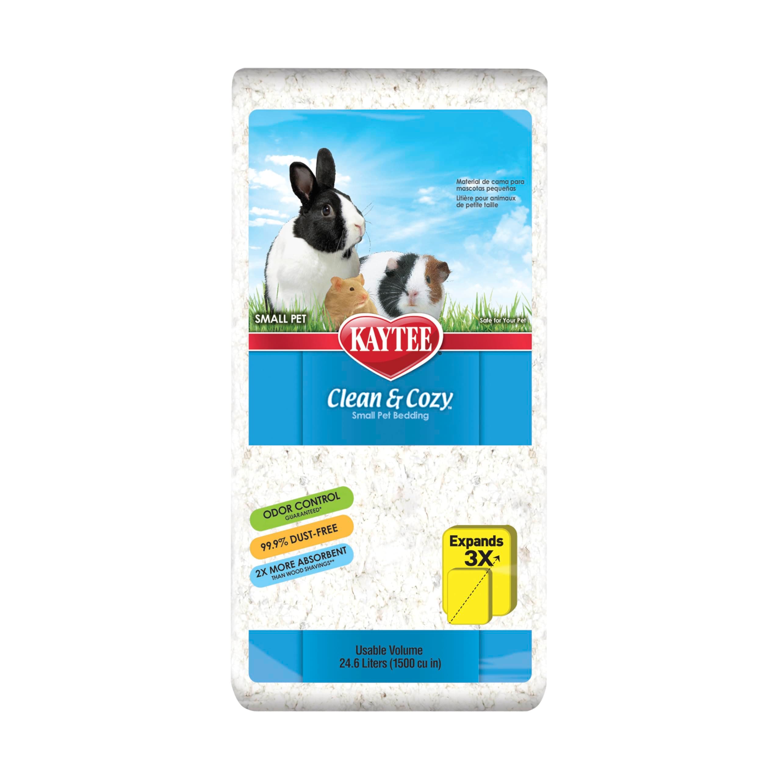 Kaytee Clean and Cozy Small Pet Bedding, 500 Cubic Inch by Kaytee