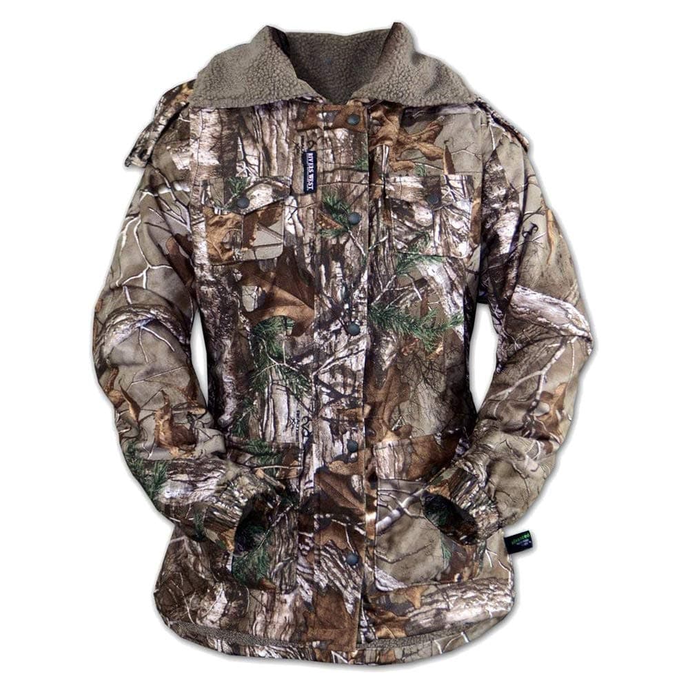 Rivers West Women's Waterproof Windproof Camouflage Fleece Hunting Gear - Arctic Fox Parka