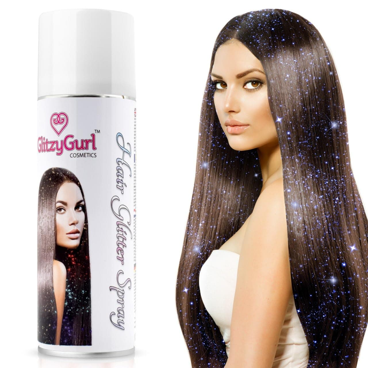 Hair Glitter Spray 125ml Made in UK (Cosmic Blue)