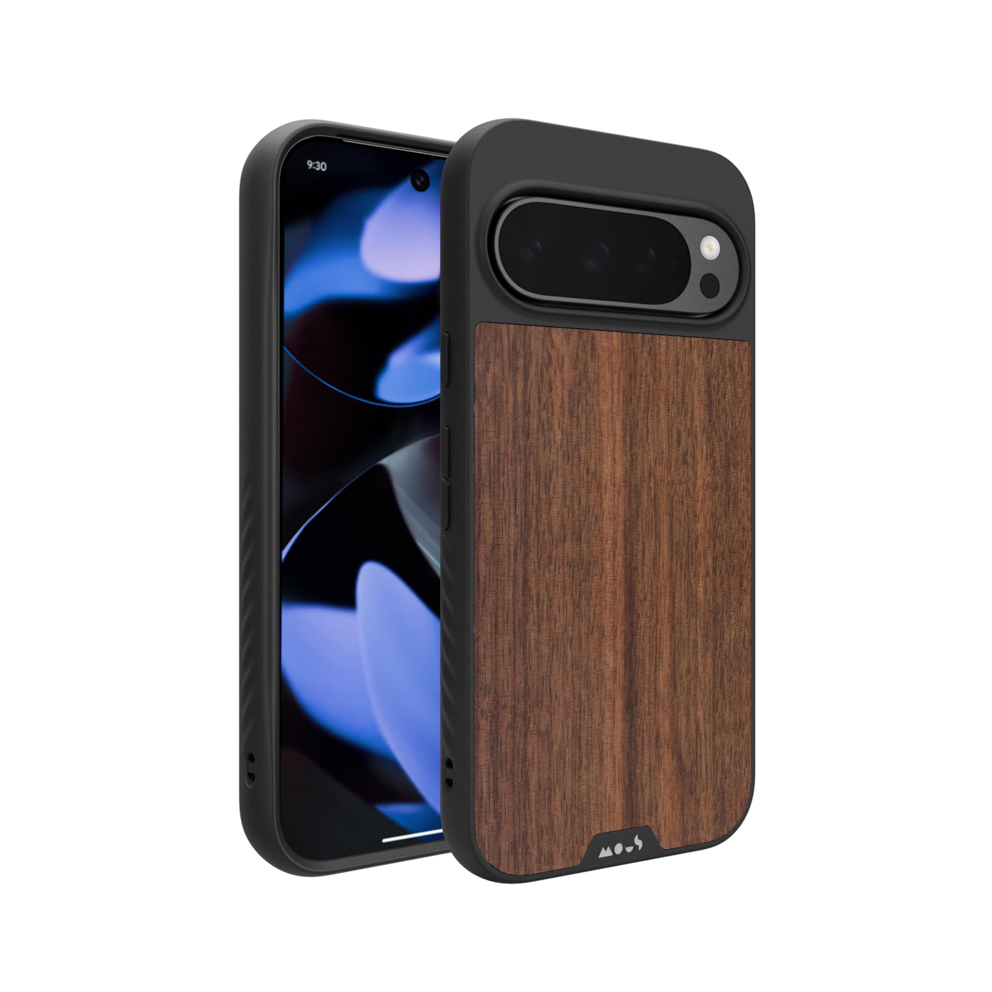 Mous for Google Pixel 9 Pro Case MagSafe Compatible - Limitless 5.0 - Walnut - Protective Pixel 9 Pro Case - Shockproof Phone Cover