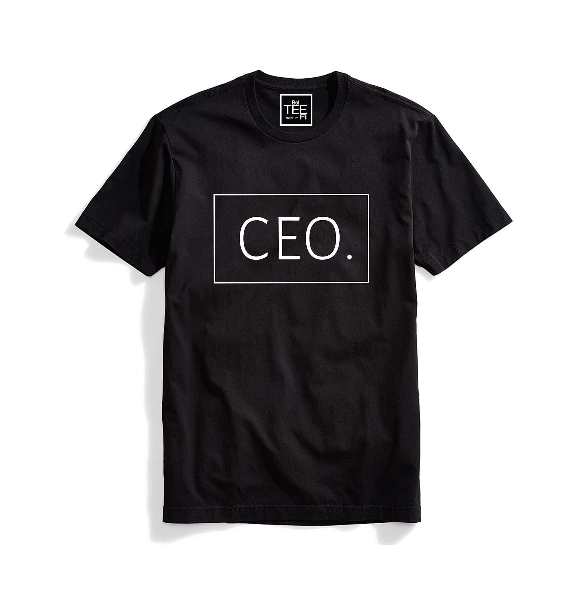 Bel TEE FiCEO Shirt, Black Tshirt, Unisex, Entrepreneur Tshirt,