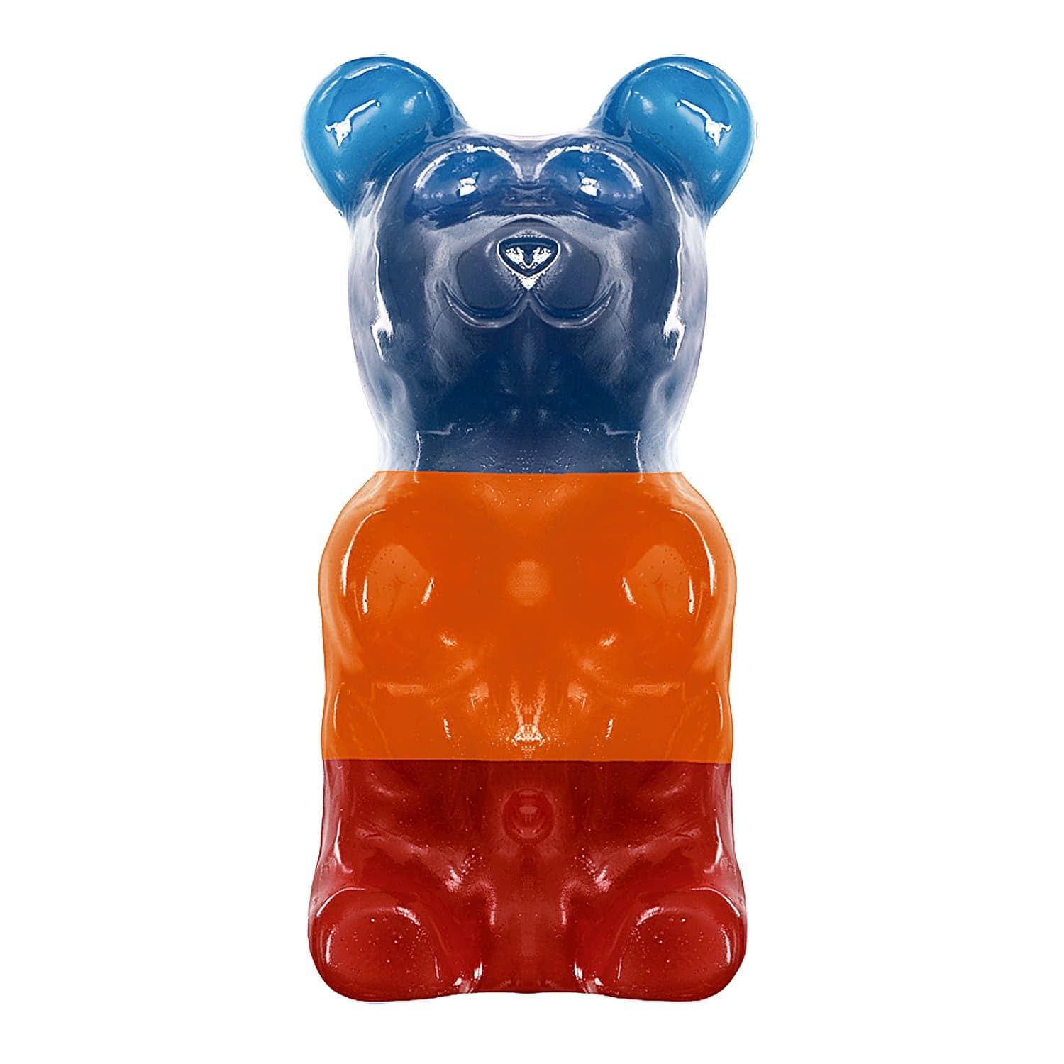Giant 5LB Gummy Bear - Flavors Stripe (Blue Razz, Orange, Cherry Stripe)