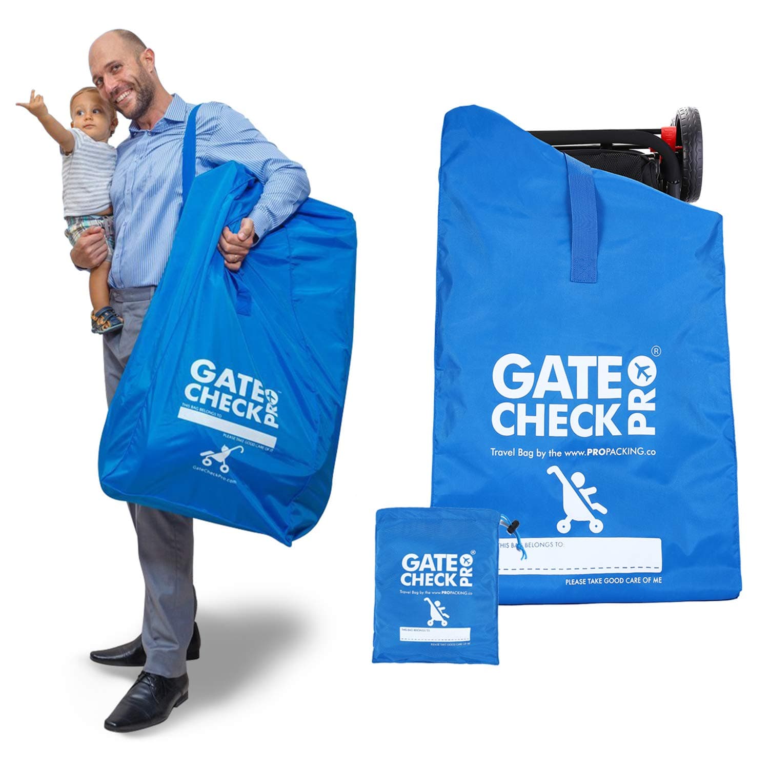 Stroller Bag for Airplane Travel | Durable & Lightweight Protective Cover | Comfortable Ergonomic Shoulder Strap | Secure Rain Closure