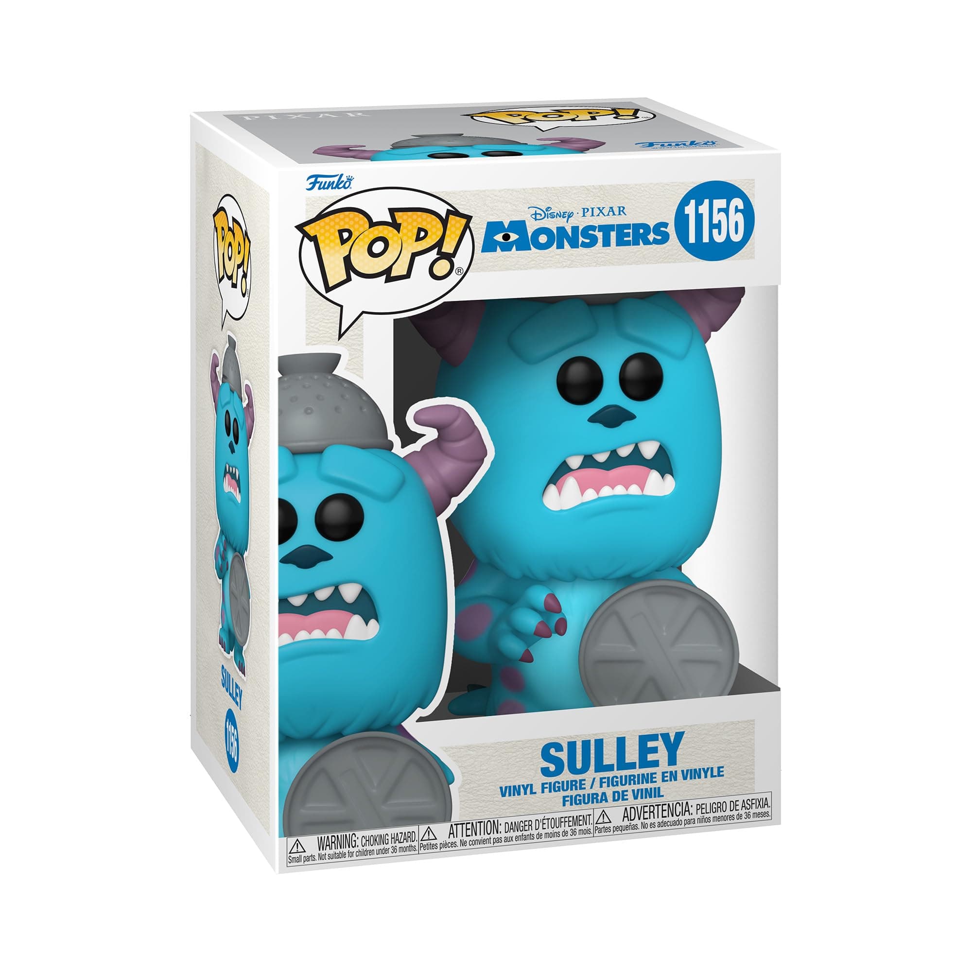 Funko Pop! Disney Pixar: Monsters Inc 20th - Sulley With Lid - Collectable Vinyl Figure - Gift Idea - Official Merchandise - Toys for Kids & Adults - Movies Fans - Model Figure for Collectors
