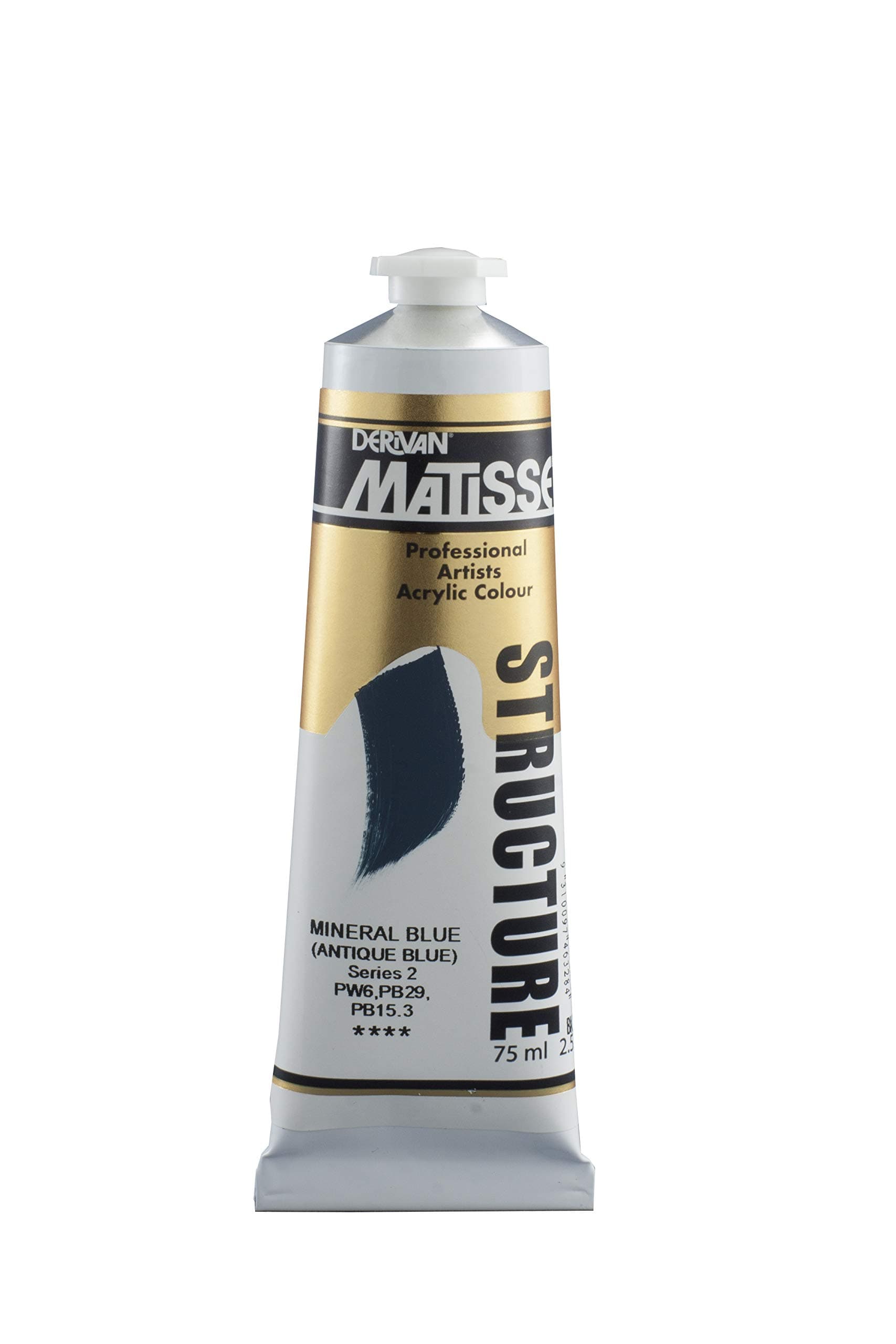 Matisse Structure Heavy Body Acrylic Paint High Viscosity Acrylics - 75 ml Tube - Mineral Blue