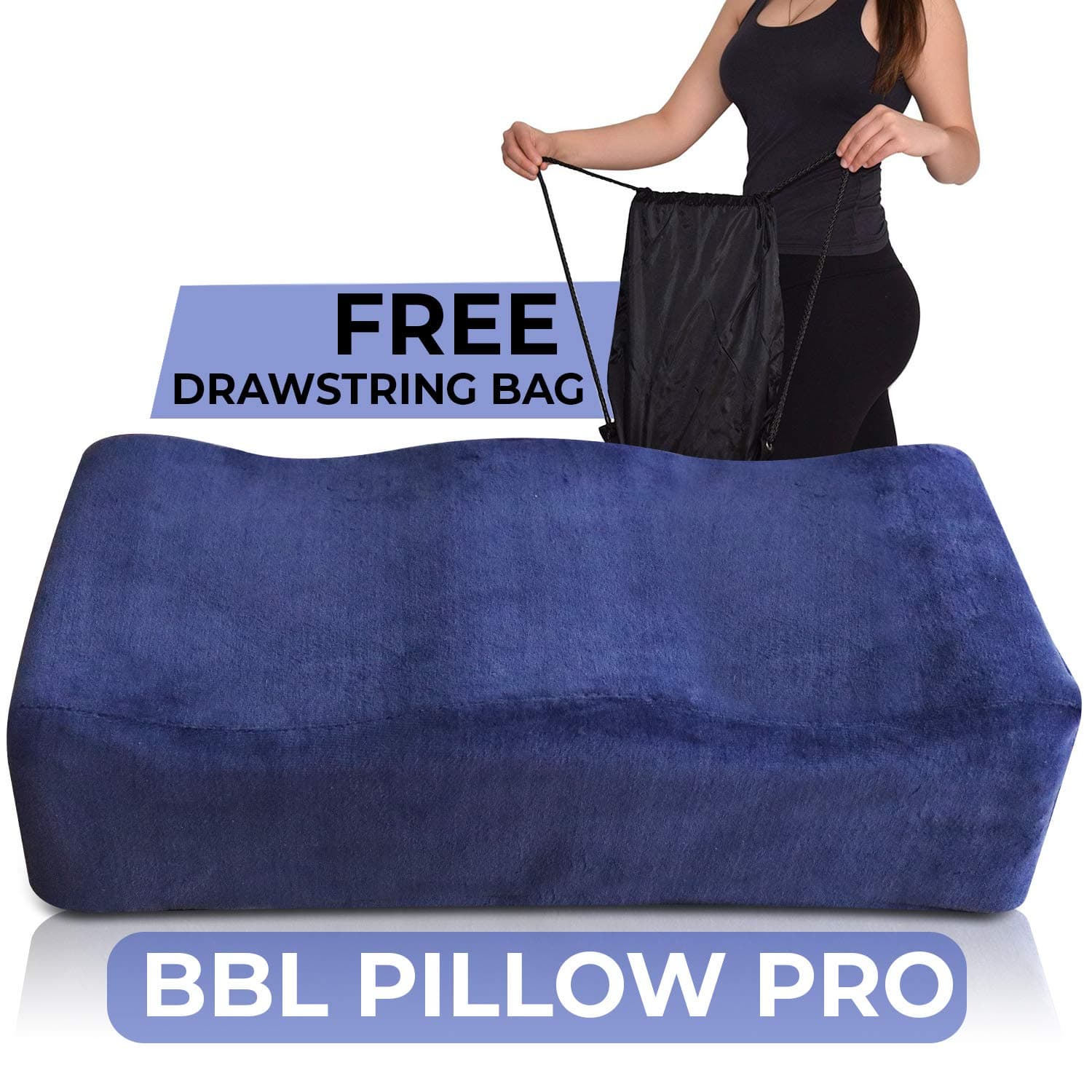 BBL Pillow Pro- Original Brazilian Butt Lift Pillow for Butt Lift After Surgery Recovery | Comfortable Booty Cushion + Butt Support for After BBL Procedure