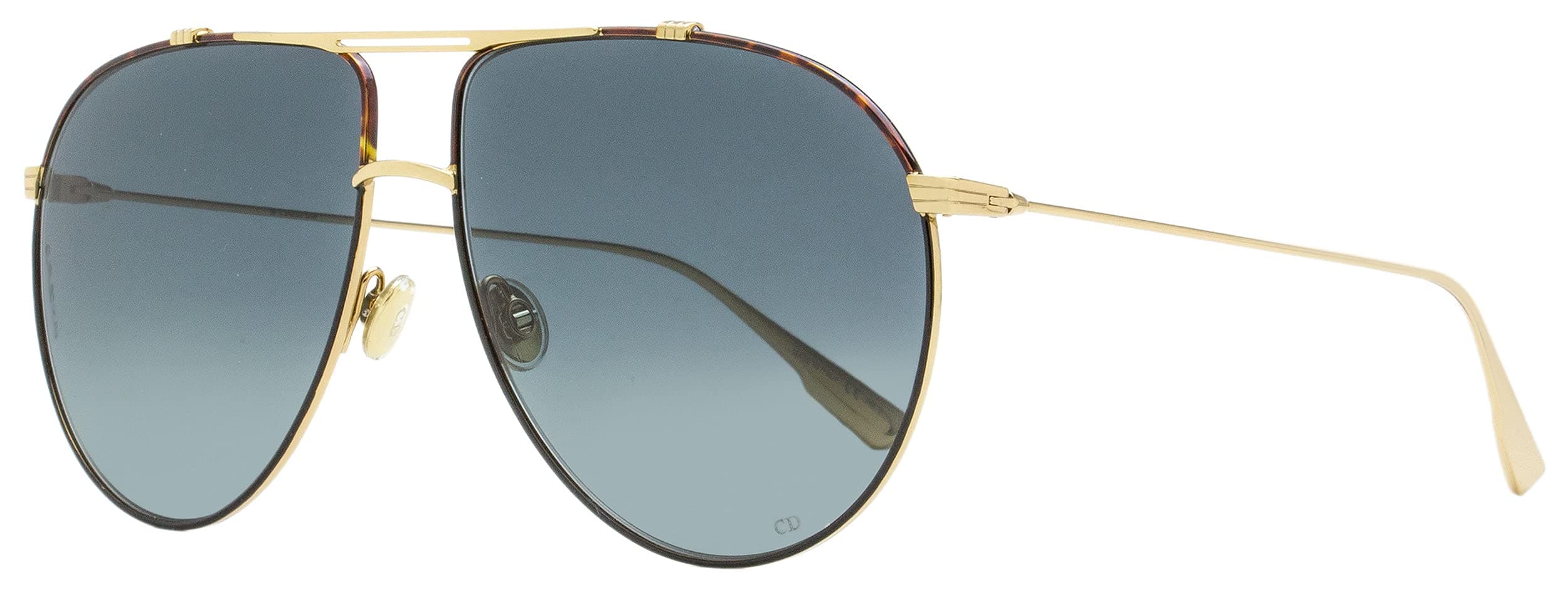 Dior Pilot Sunglasses Monsieur 1 XWY1I Gold/Black/Havana 63mm