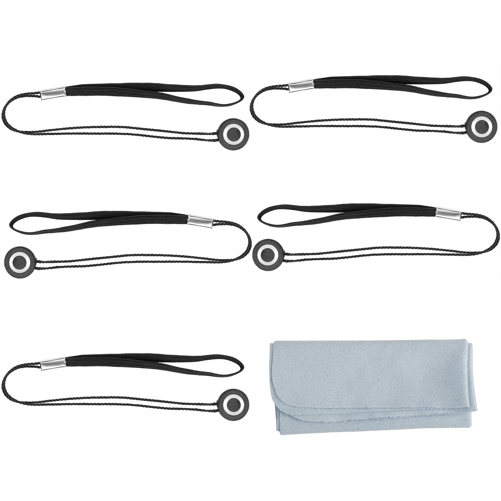 ChromLives 5 Pack Lens Cap Leash Lens Cap Keeper Holder Prevent Lens Cap Lost Compatible with DSLR SLR Camera Canon/Nikon/Sony/Panasonic/Fujifilm Camera and More