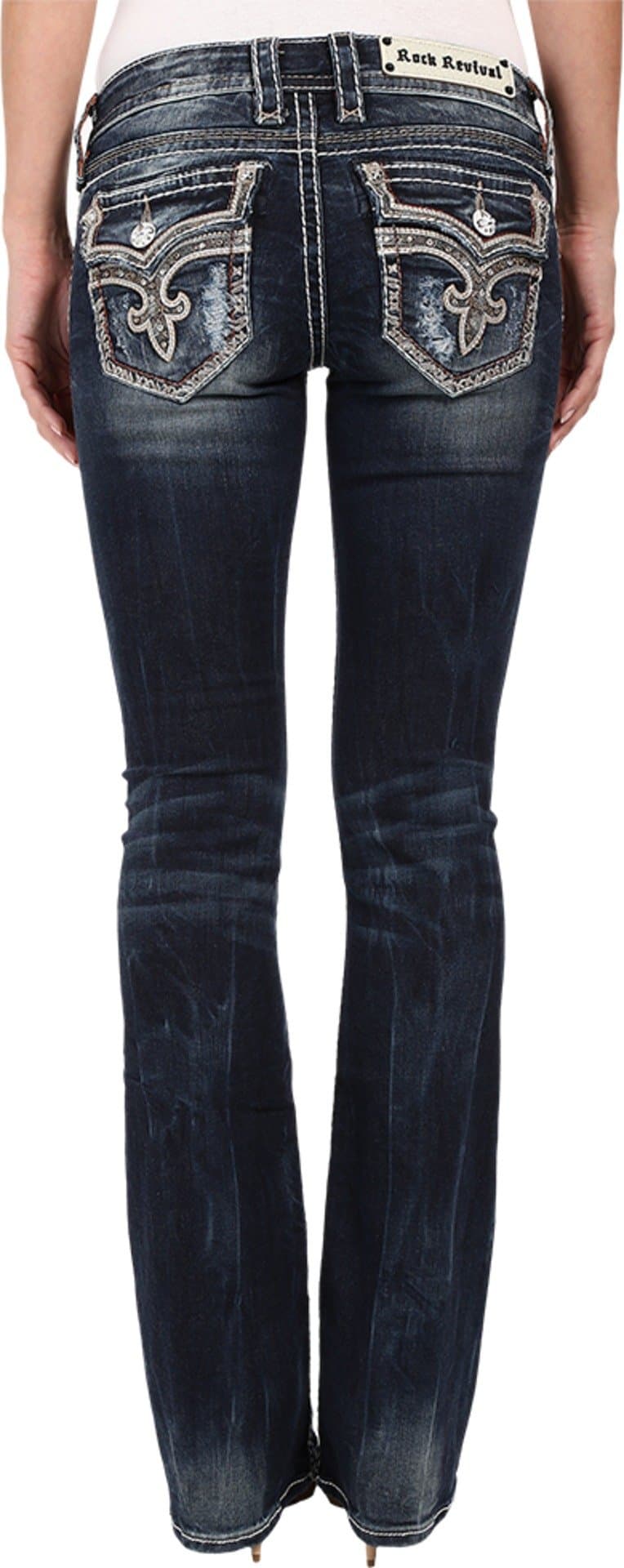 Rock Revival Women's Tibbie B2 Boot Dark Blue 30 34