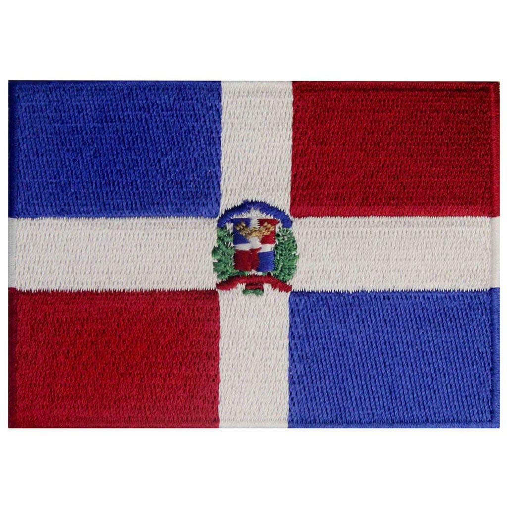 Dominican Republic Flag Embroidered Patch Caribbean Iron On Sew On National Emblem