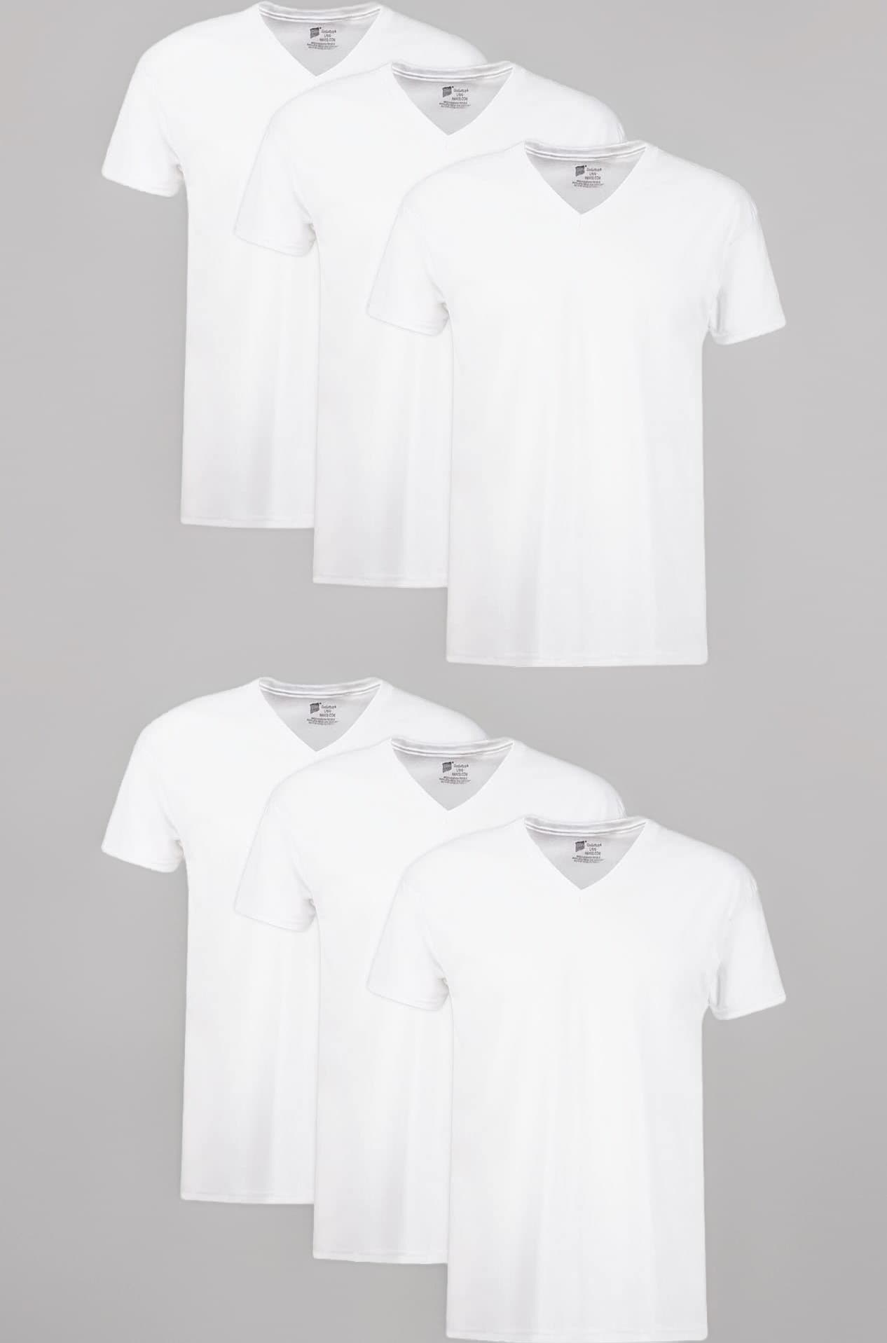 Hanes Men's V-Neck Shirt (Pack of 4)