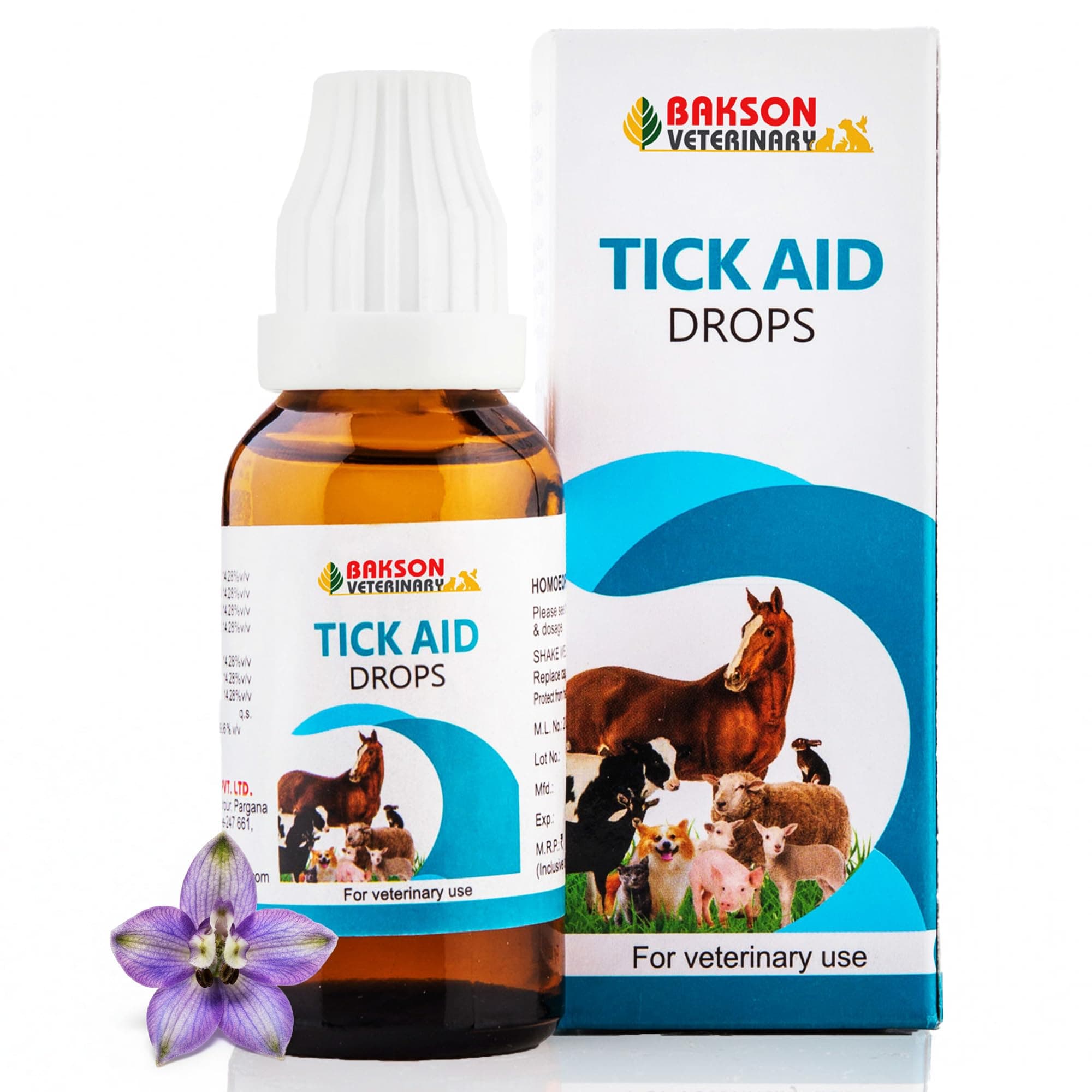 Tick Aid Drops | Tick Fever Medicine | Tick Infection | Safe Medicine for Pets | Ticks & Fleas in Pets | No Side Effects| Itching Tick Bite | 30ML