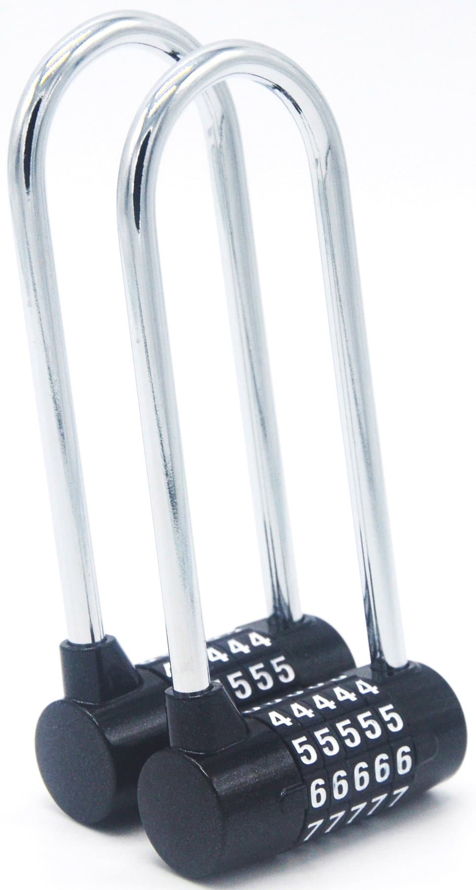 Combination Lock, Combination Padlock, 2 Pack Long Shackle Security Lock for Home, School, Office, Warehouse, Fence, Storage Lockers, Gym Lockers, Cabinets, Drawers, Toolboxes - With You6688 - Long