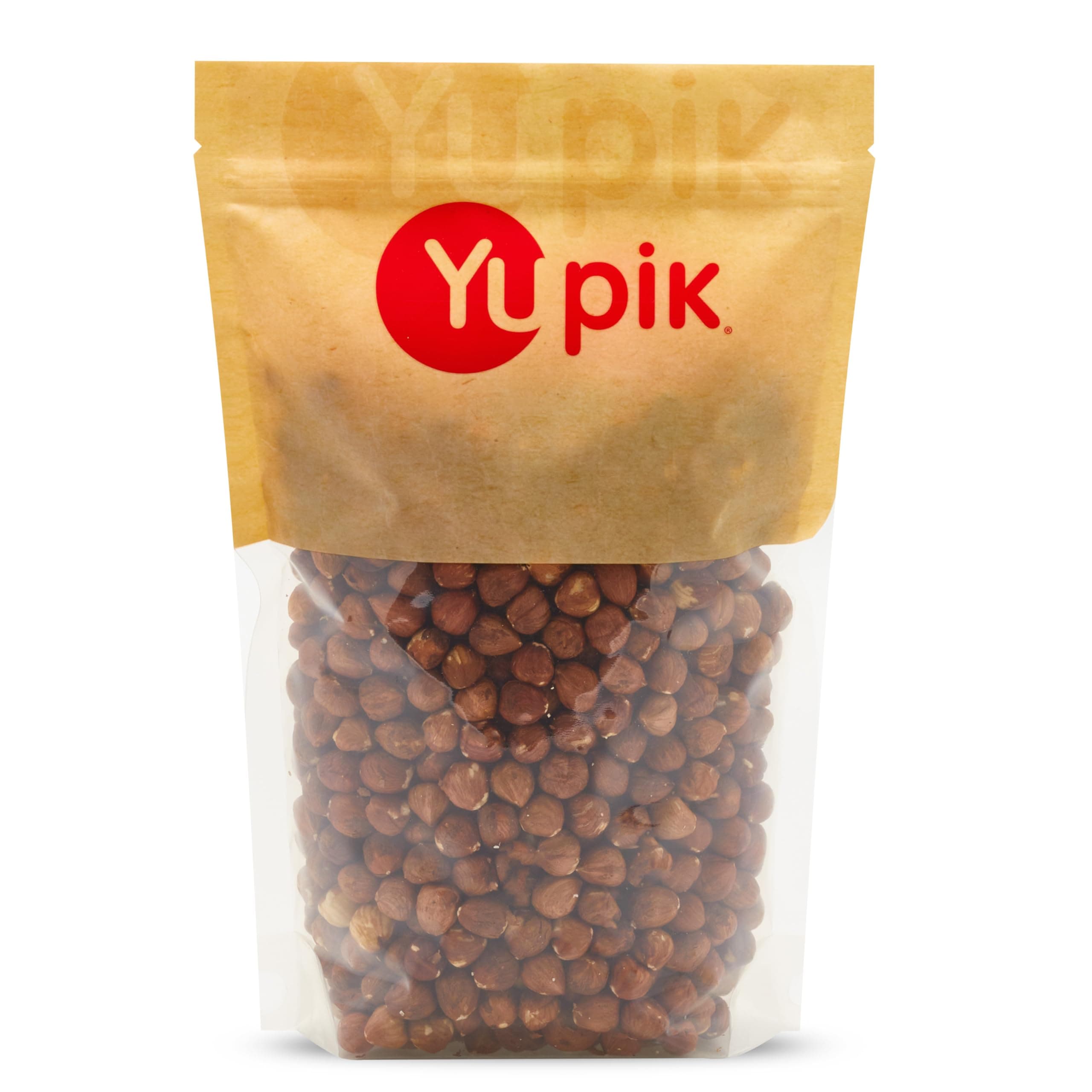 Yupik Raw Hazelnuts, 2.2 lb (35.2 oz), Gluten-Free, Kosher, Filberts, Whole Nuts With Skin, Unsalted, Unroasted, Oil-Free, Source of Fiber & Iron, Healthy Snacks, Ideal for Baking & Cooking