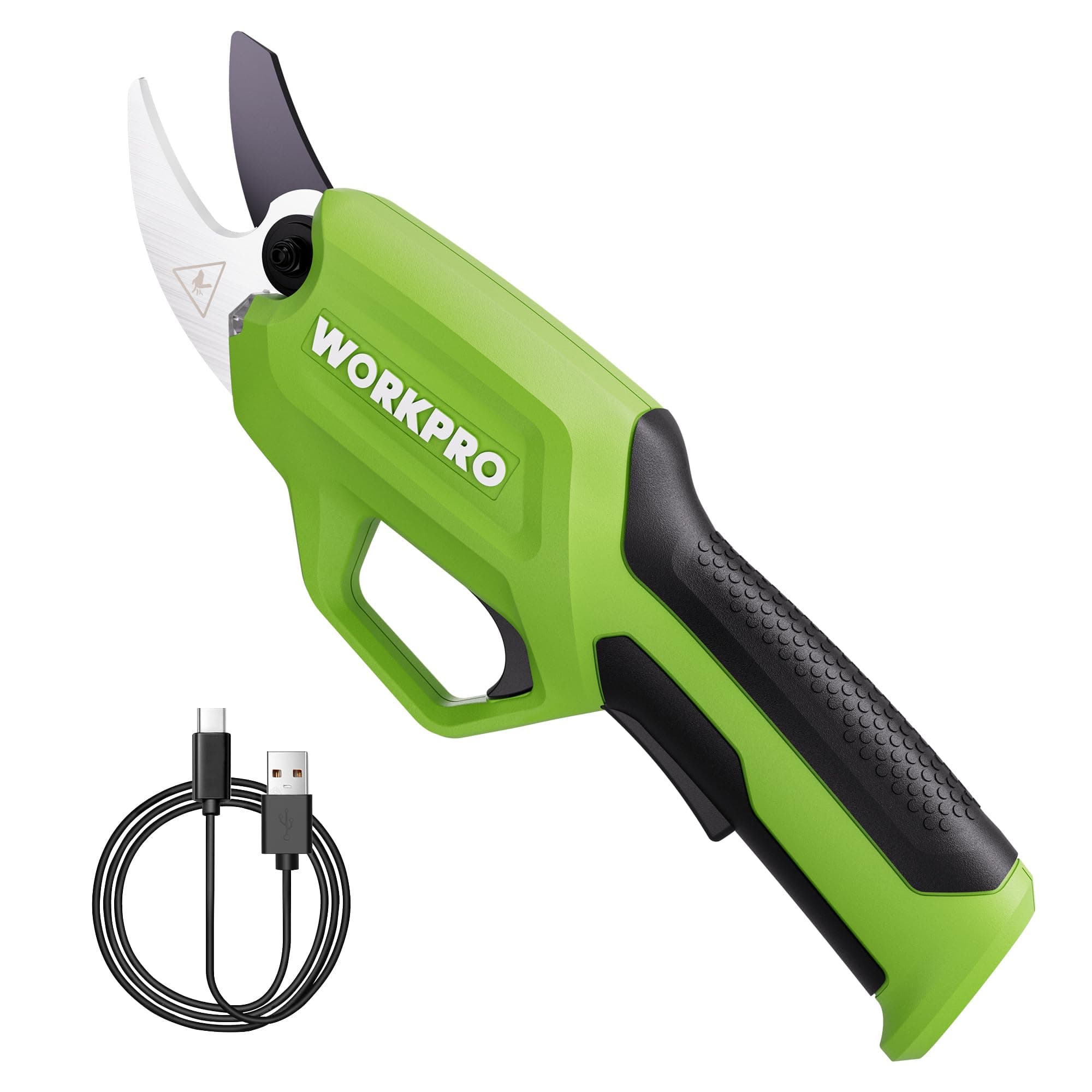 WORKPRO 7.2V Electric Pruning Shears, Battery Powered Pruning Shears, Cordless Tree Pruner, 0.8 Inch Cutting Diameter, Branch Cutter Gardening Scissors with Rechargeable Battery