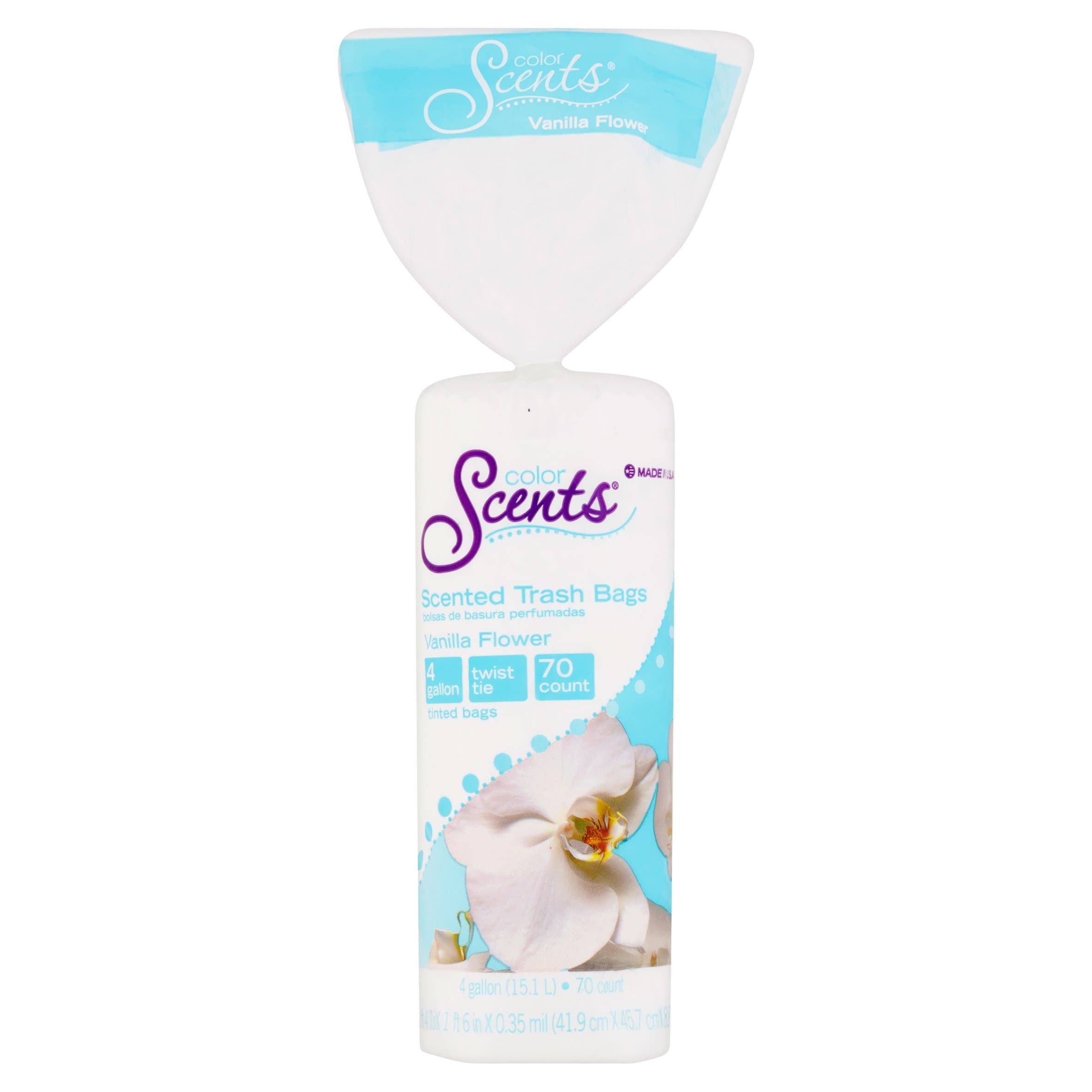 Perfumadas trash-bags color 8gal & 4gal Gargage Bags(Pack of 1) (70, Vanilla Flower -4 Gallon)