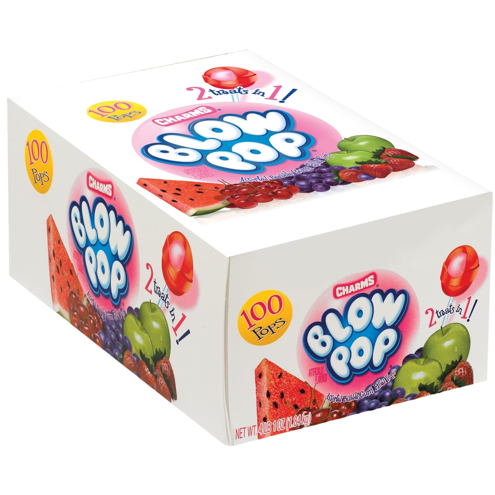 Blow Pop, Assorted, 100-Count Pops