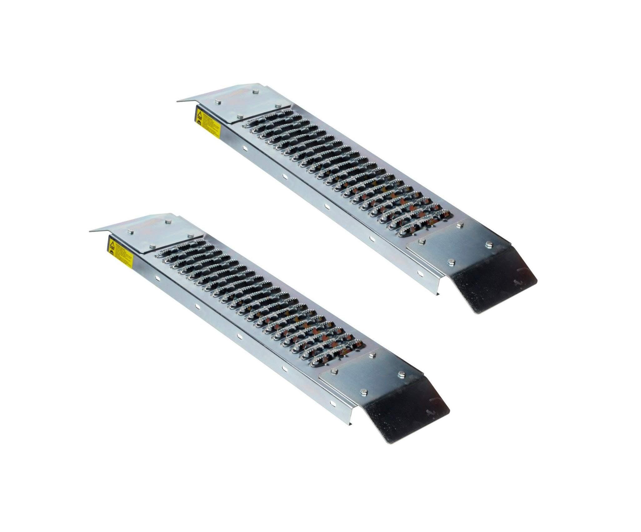 Loading Ramp Pair 450kg 22cm Wide Steel Quad Mower Trailer Van Truck Non Slip.