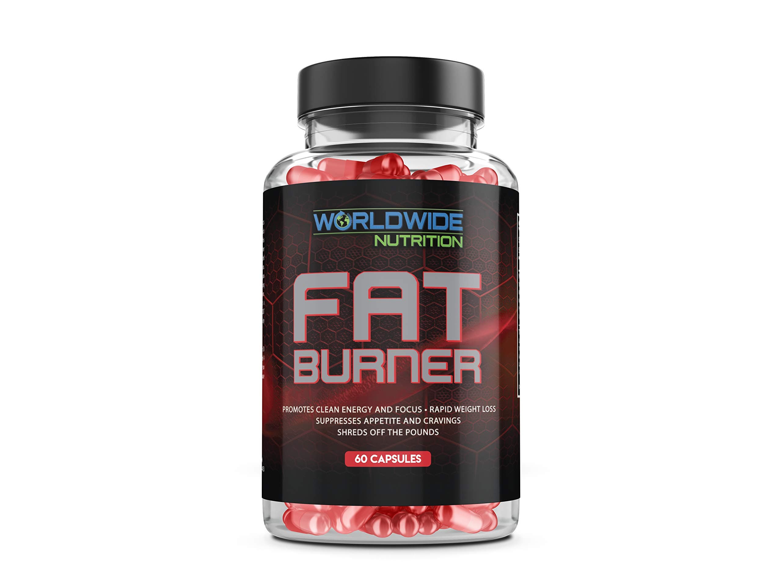 Worldwide Nutrition Thermogenic Fat Burner Pills Weight Loss Supplement - 60 Capsules