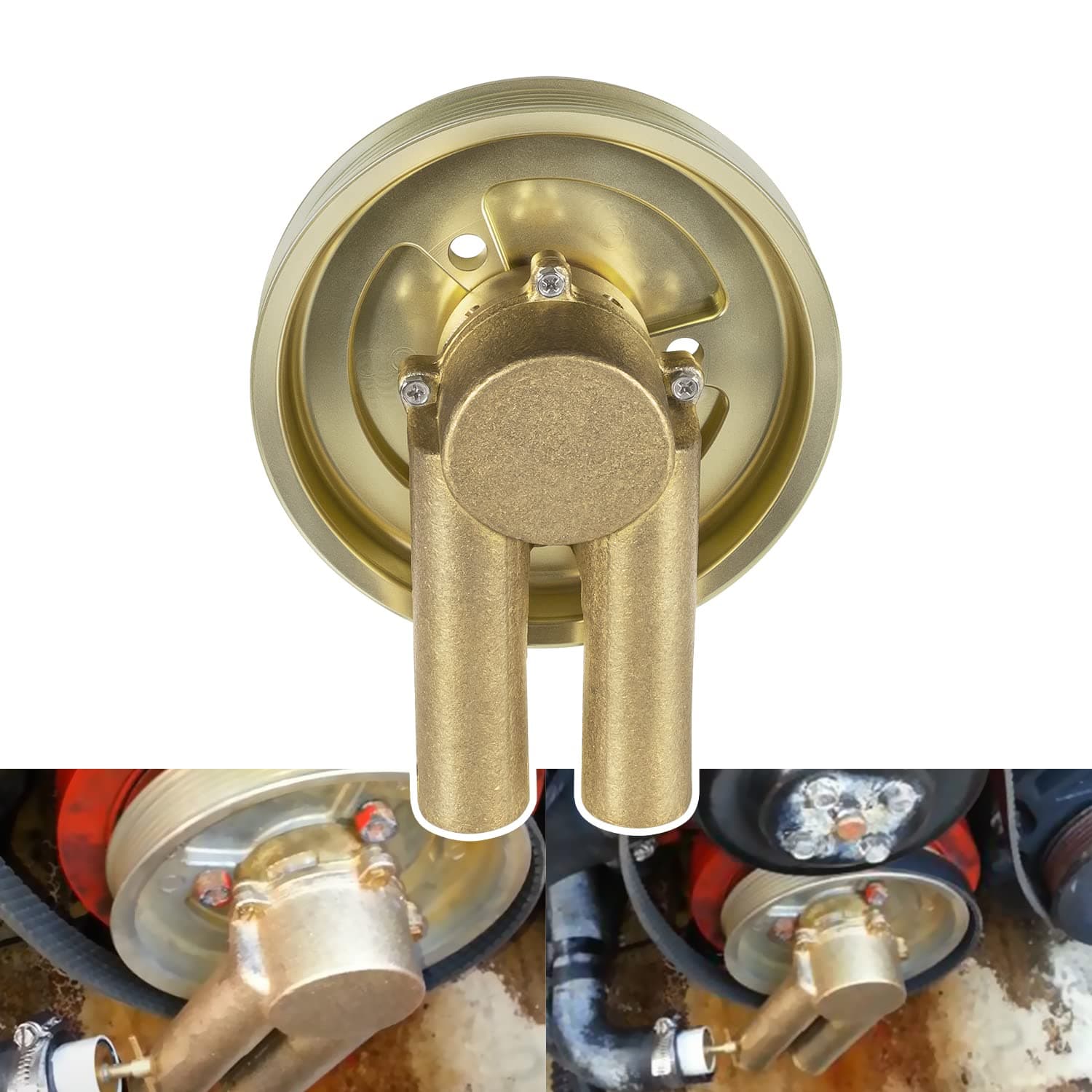 21214599/3862482 / 3812693 Crank Mounted Sea Water Pump fits for Volvo Penta Engines 4.3/5.0/5.7