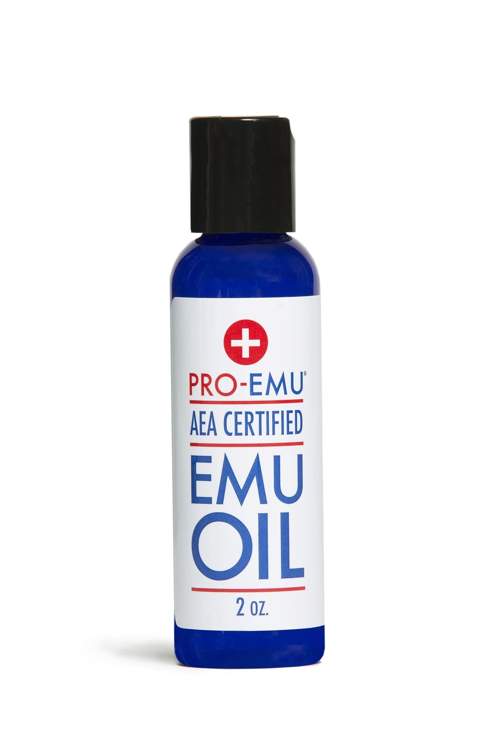 PRO EMU OIL (2 oz) All Natural Emu Oil - AEA Certified - Made In USA - Best All Natural Oil for Face, Skin, Hair and Nails.