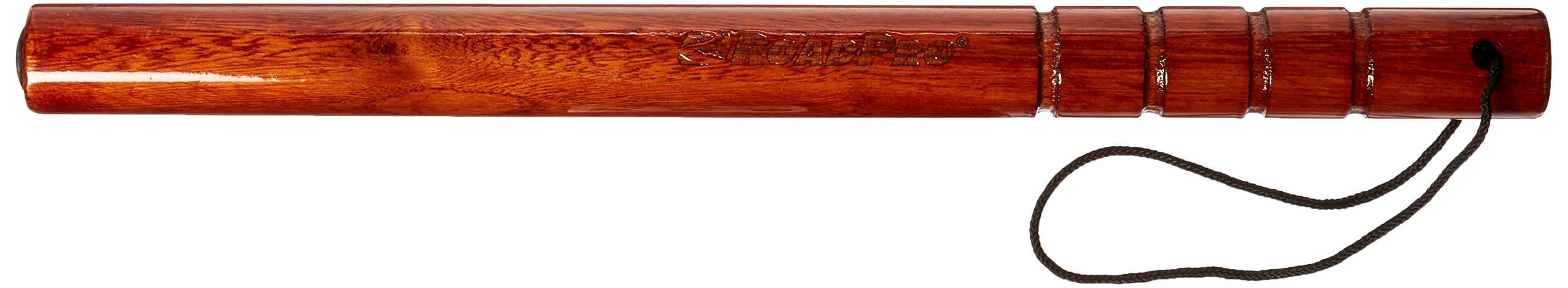 RoadPro RPTT2 18-Inch Weighted Wood Tire Thumper Safety Stick Big Rig Tire Pressure Fish Bat, Brown