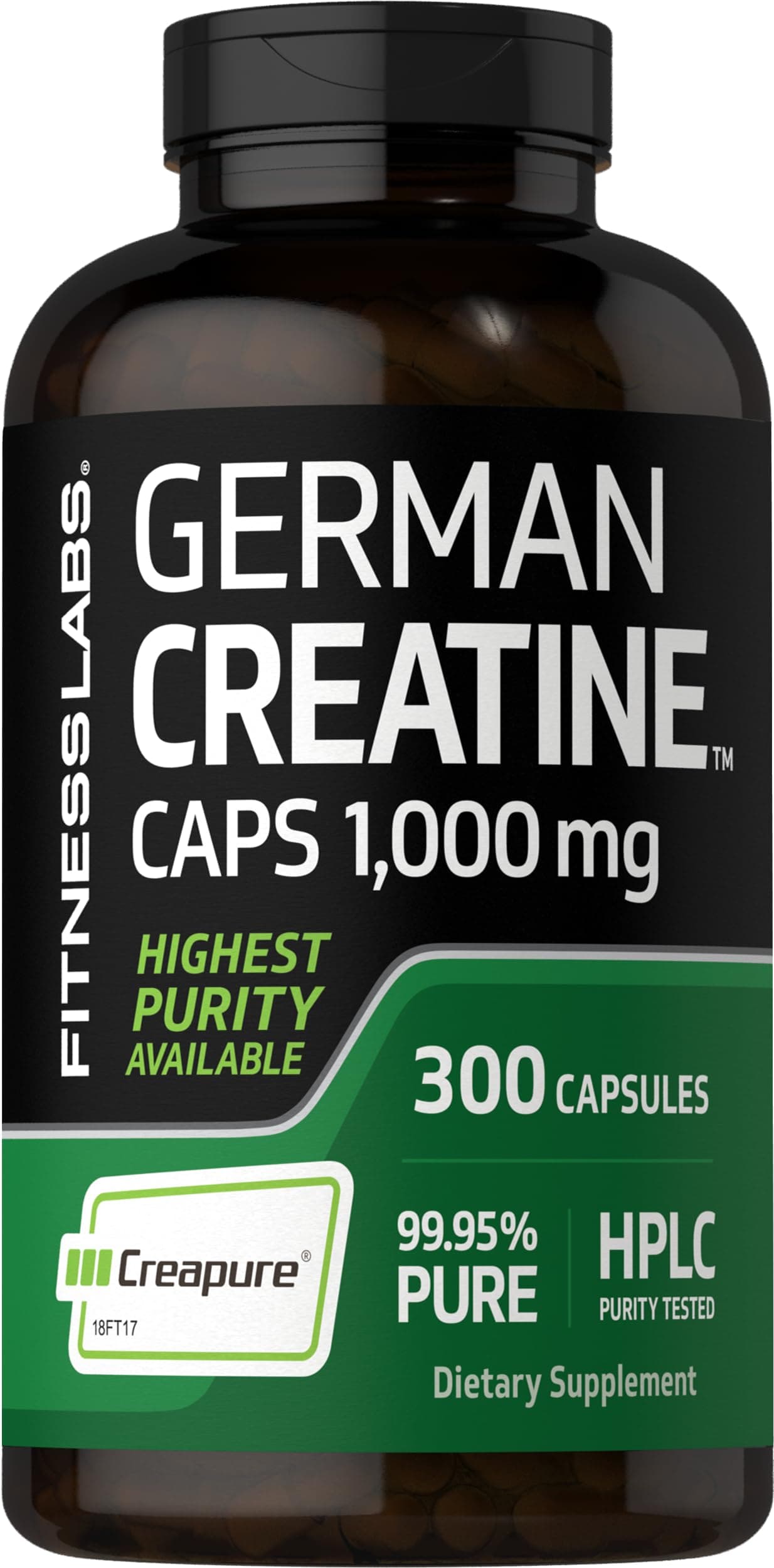 Fitness Labs Creapure German Creatine 1000 Mg, 300 Capsules (94-120)