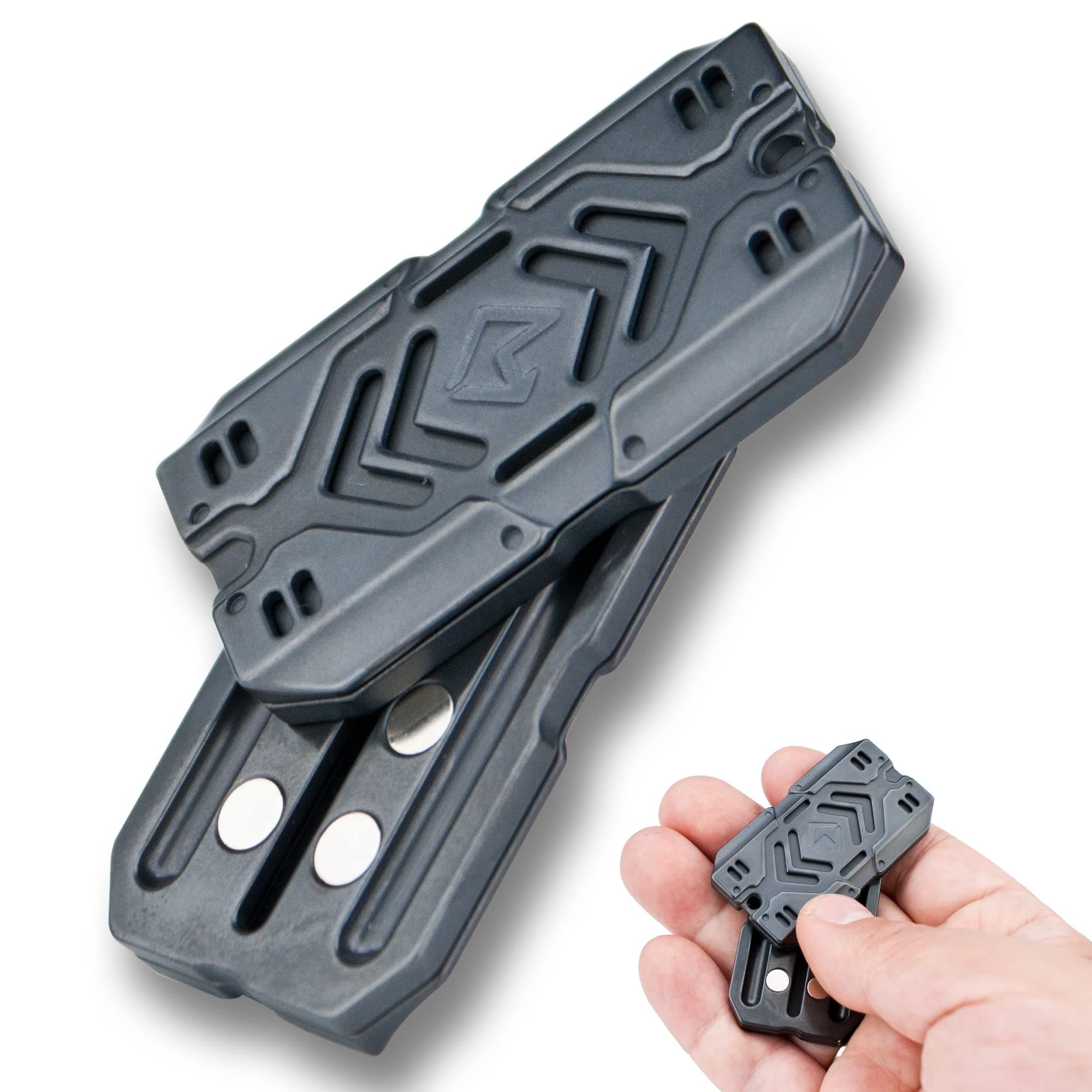 Premium Fidget Slider - Multiple Ways to Play, Addictive EDC Toy, Stress Relief Gift, Clicker, CNC Machined Zirconium Toy for Adults DFS-30