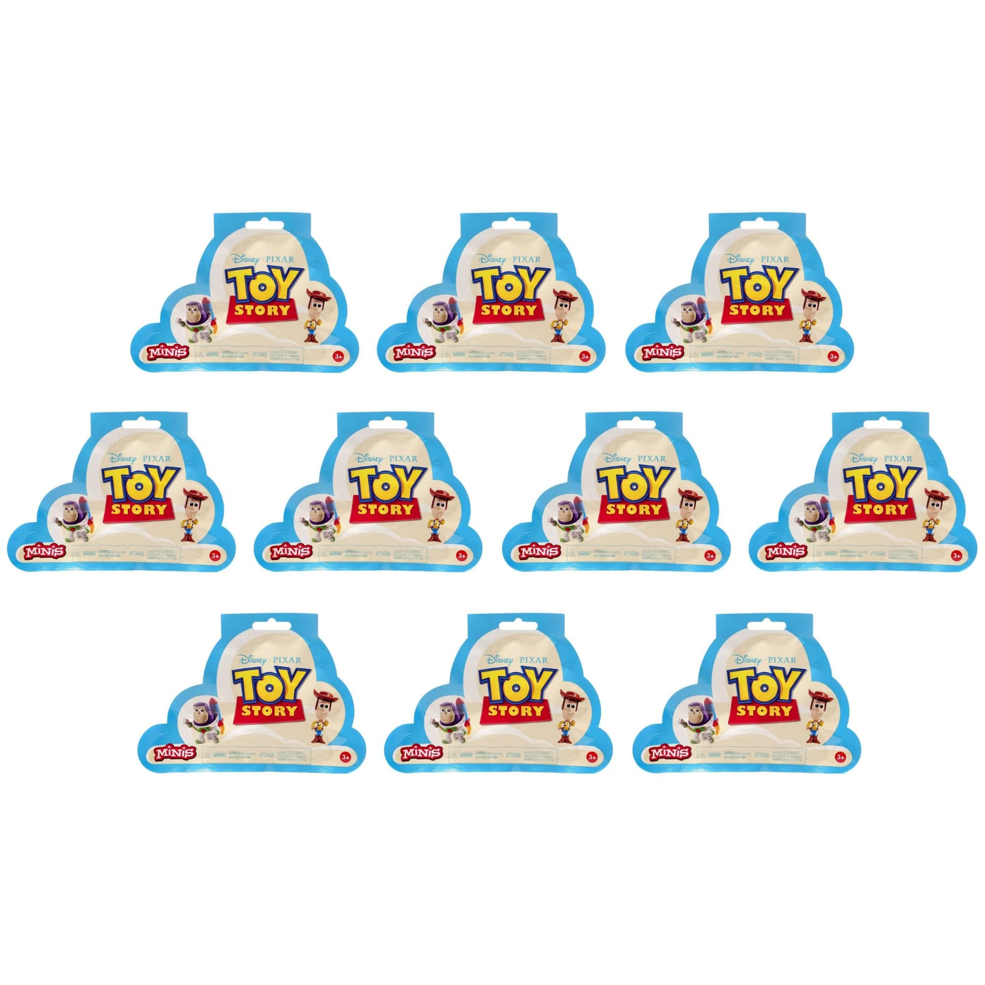 Toptoys2u Bargain Bundles Toy Story Mini Figures Blind Bag Andy's Toy Chest Party Favours Pack of 10