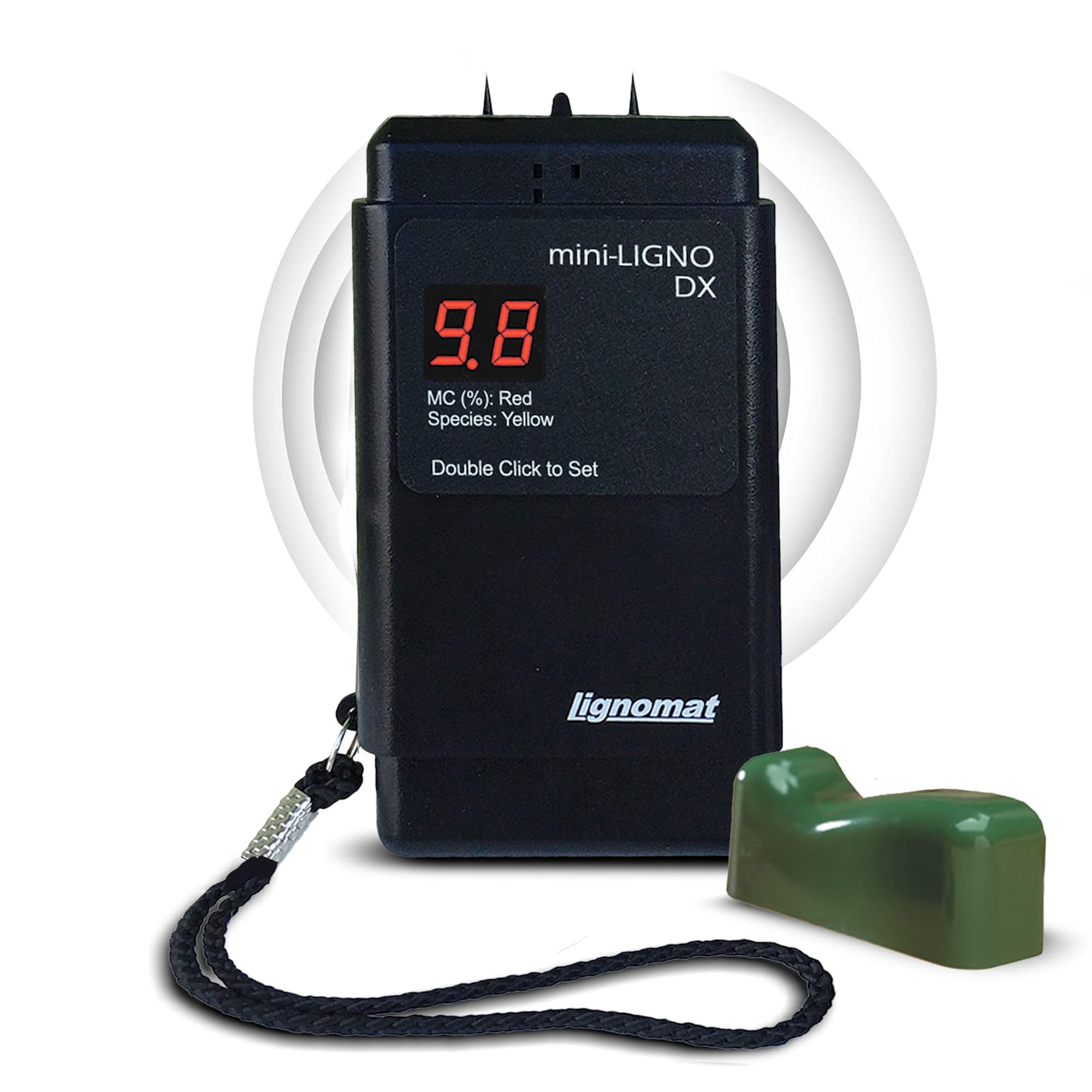 mini-Ligno DX Moisture Meter - Wood Moisture Meter for Wood, Bamboo, Laminates, Gypsum, Drywall & Different Wall Boards - Humidity Tester for Woodworking, Flooring, Restoration Projects