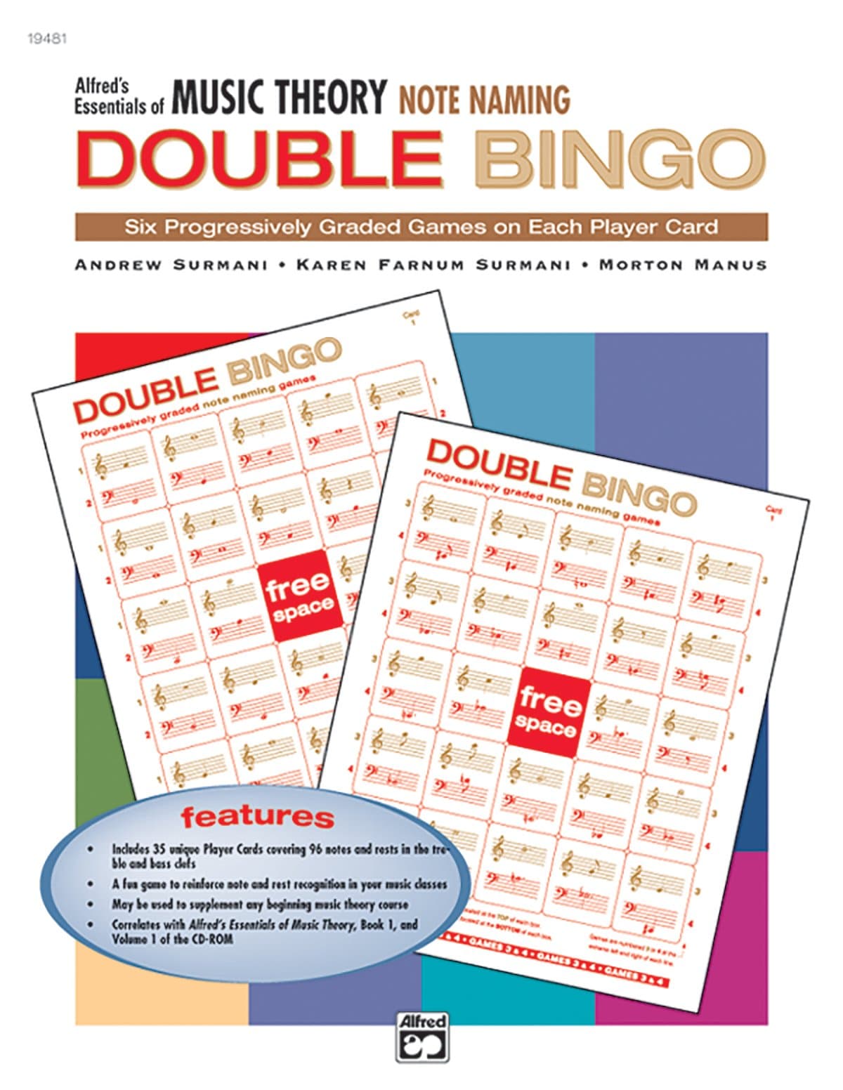 Alfred's Essentials of Music Theory: Note Naming Double Bingo