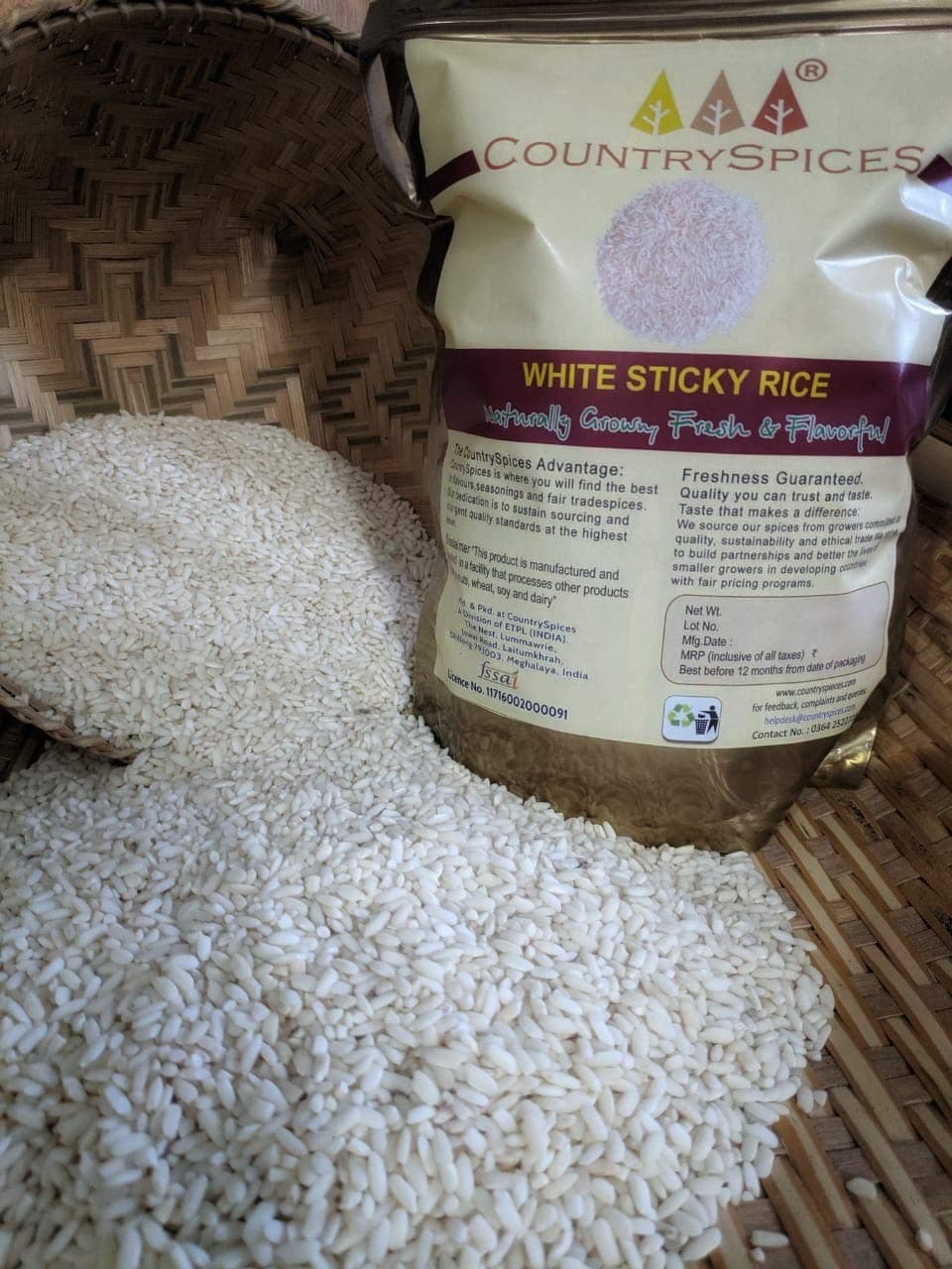 White Sticky Rice | 1 kg | Traditional Variety of Rice That is Low on Calories, Cholesterol, and Fat. |