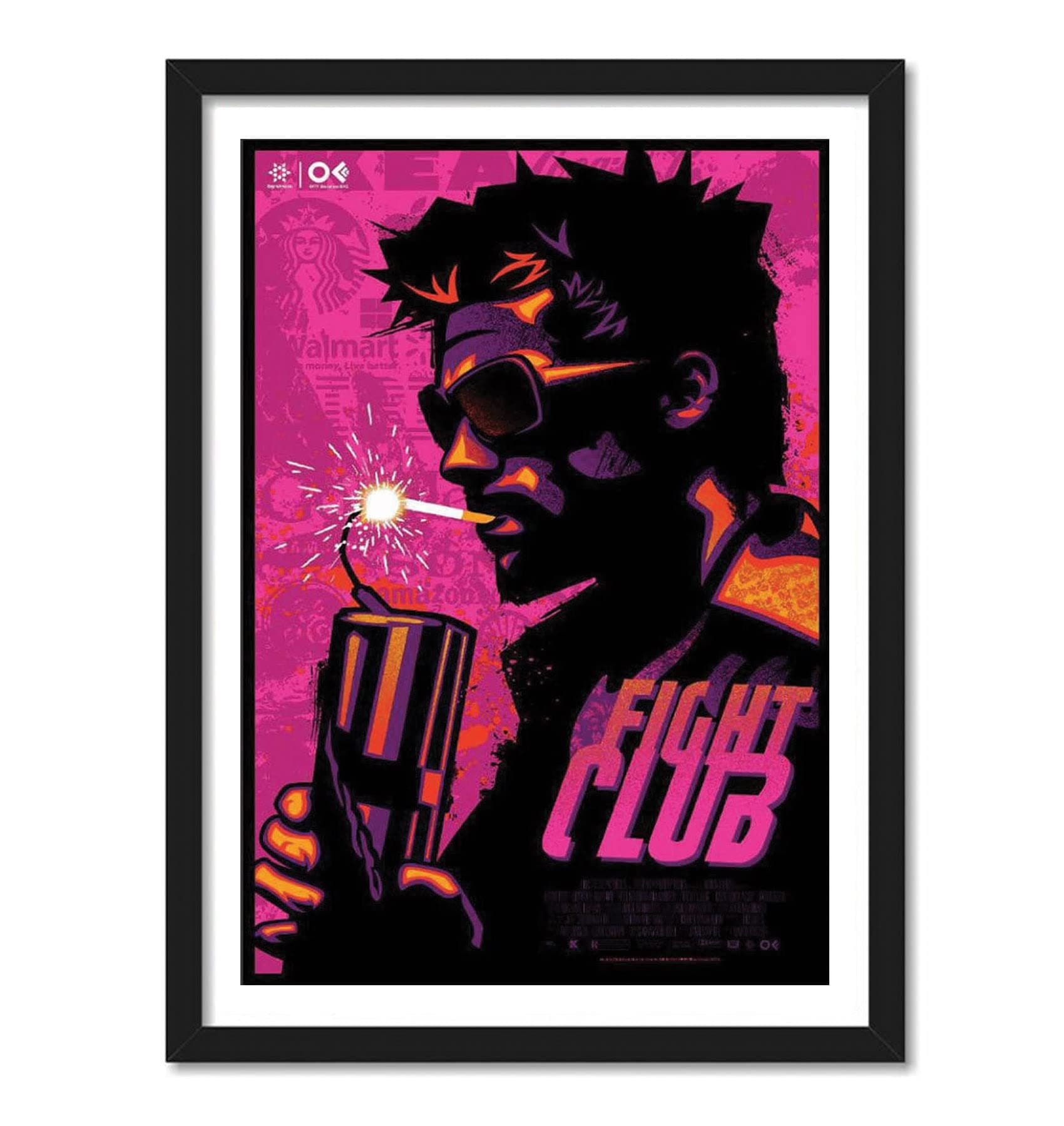 Good hope Fight Club Movie Poster Frame for Room and Office (10 X 13 Inch, Framed)