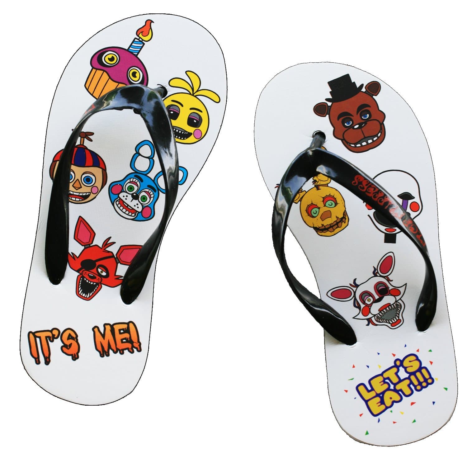 Five Nights at Freddy's Characters Print Flip Flop Strap Sandals (M - 27cm)
