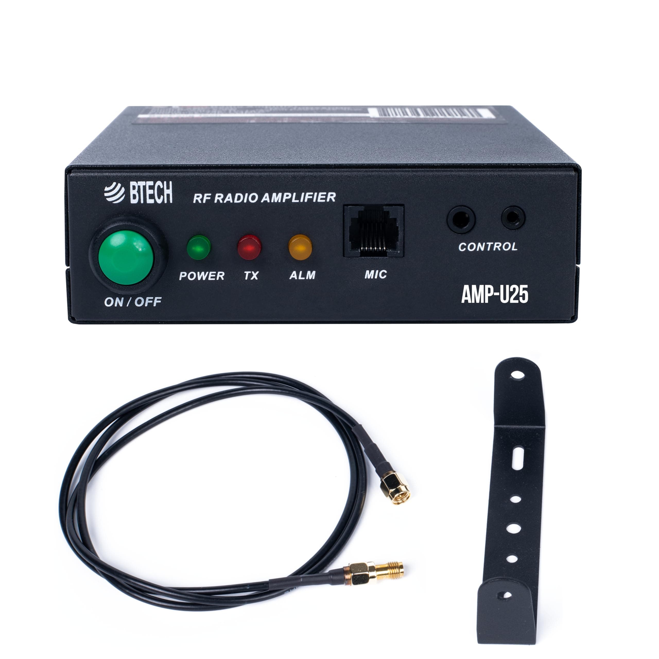 BTECH AMP-U25 Amplifier | 20-40W Power Boost for UHF (400-480MHz) | Compatible with Handheld Radios | Amplifies Analog and Digital Modes | Ideal for Mobile, Field, & Home Use
