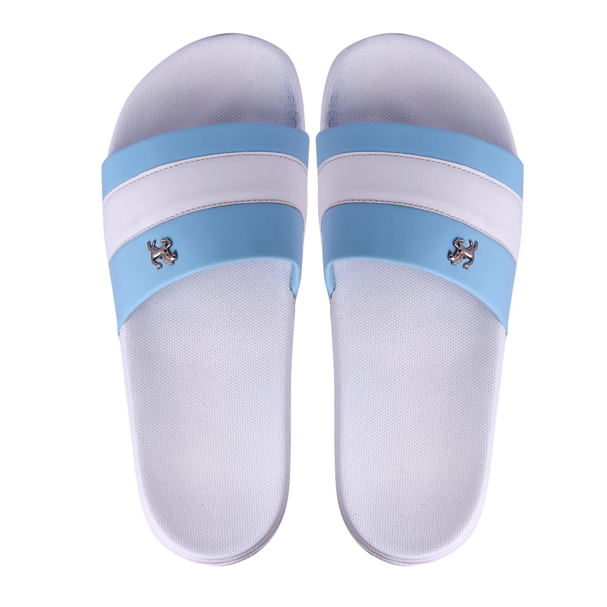 Mens Stylish Sliders Black, Grey, Sky Blue, White Boys Slippers