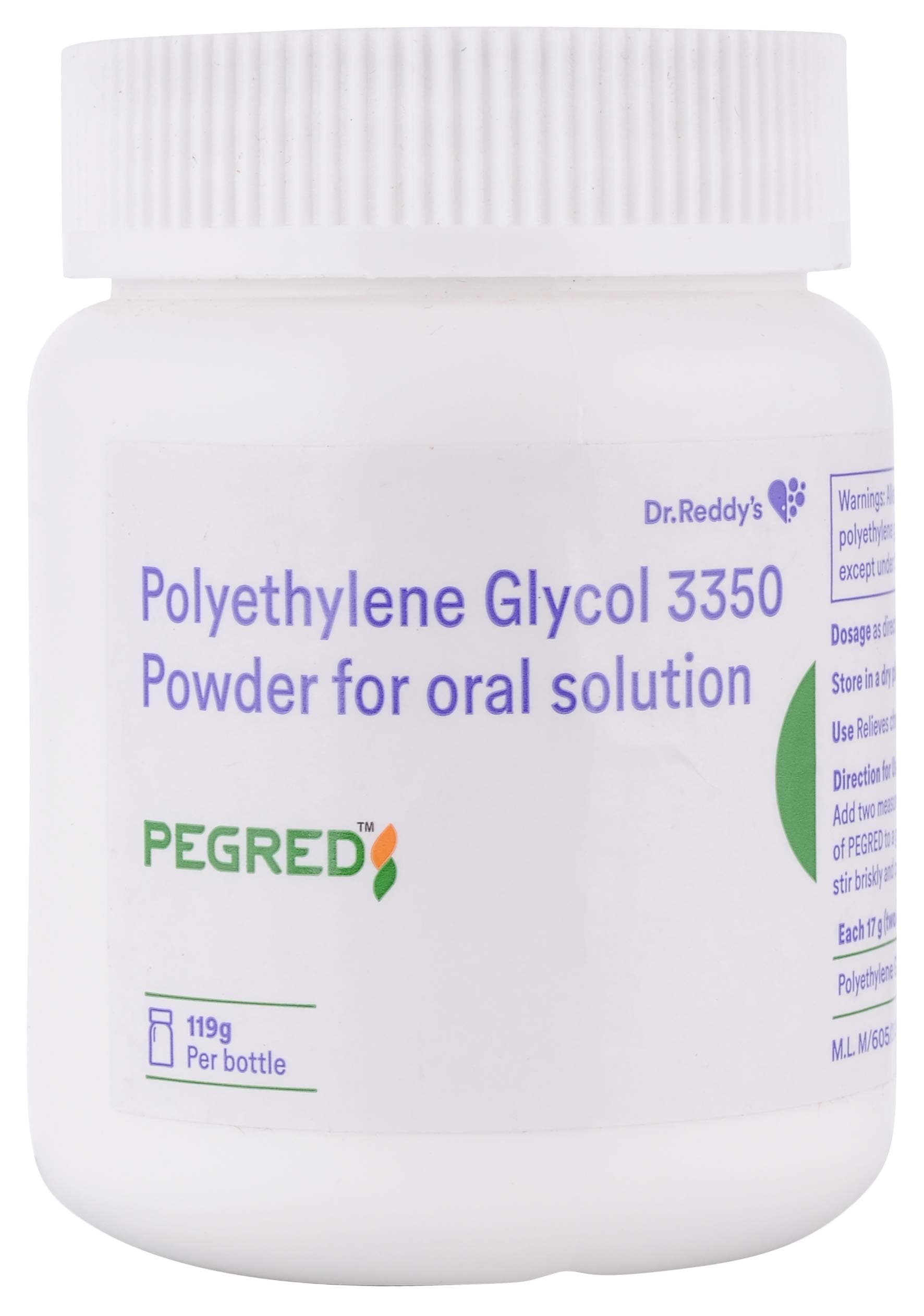 Pegred - Bottle of 119g Oral Solution Powder