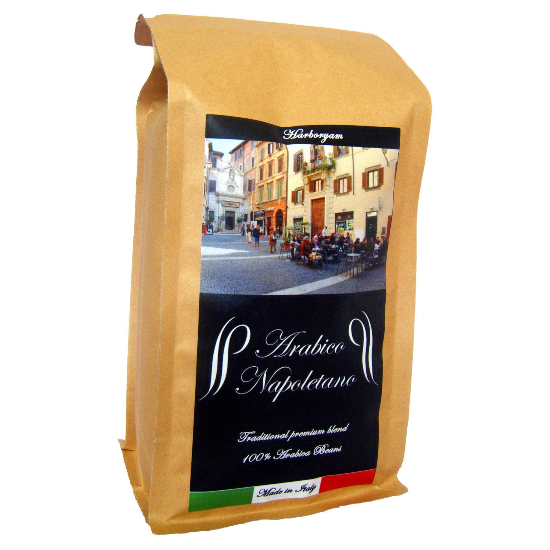 Harboryam Ground Coffee - 100% Arabica Blend traditionally Made in Italy (0.5kg 1xbag)
