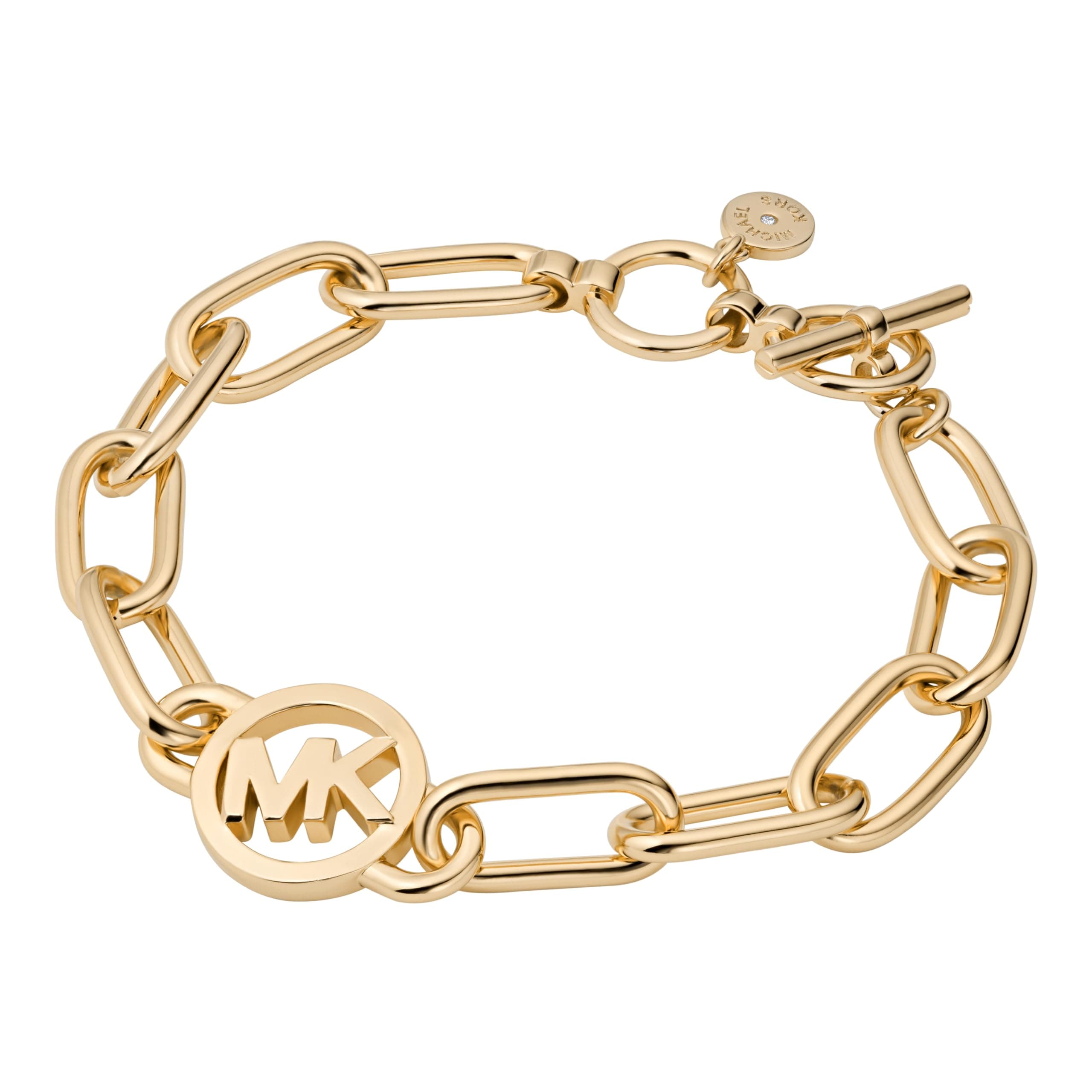 Michael Kors Women's Stainless Steel Chain Bracelet with Crystal Accents