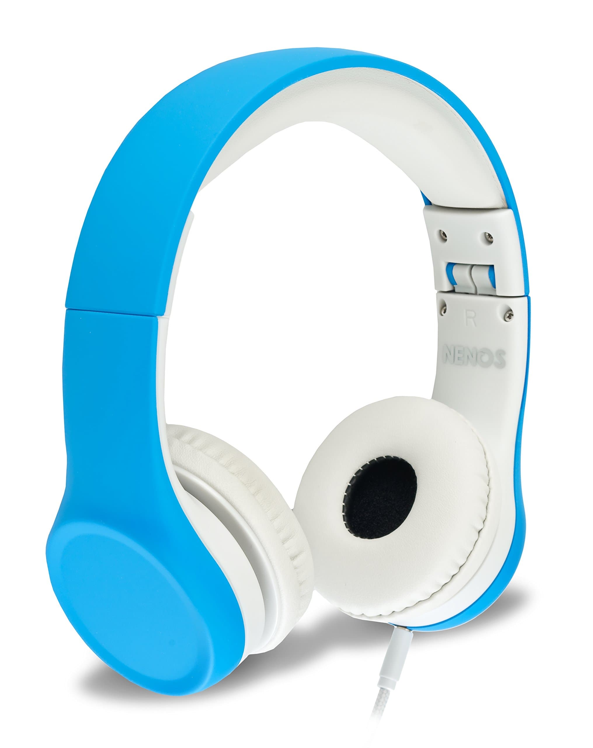 NenosChildren's Headphones Over Ear Kids Computer Volume Limited Headphones for Kids Foldable (Blue)