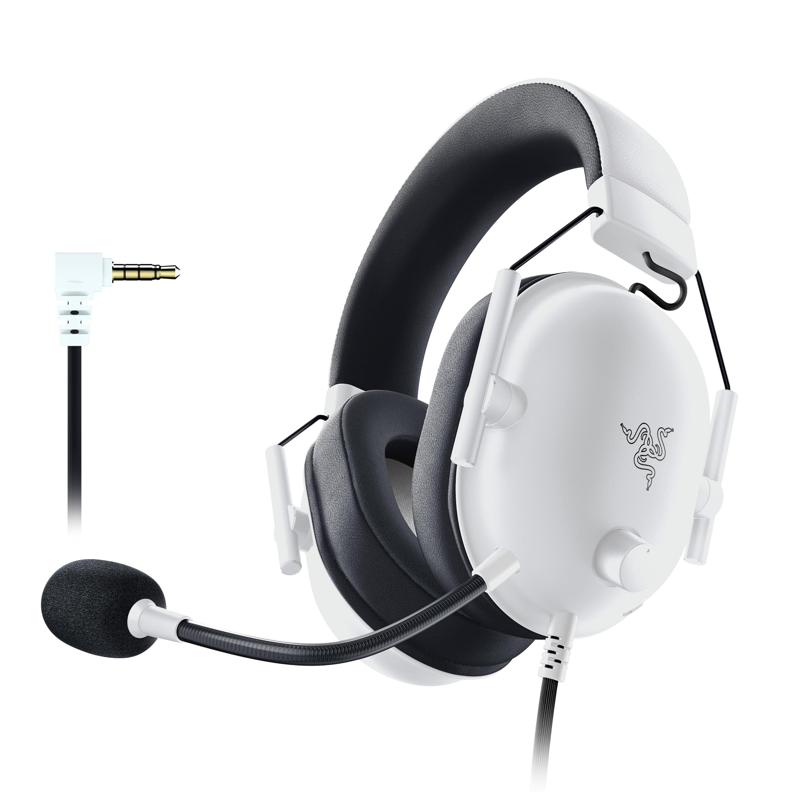 Razer BlackShark V2 X - Multi-Platform Wired Esports Headset (Triforce 50 mm Drivers, Advanced Passive Noise Cancellation, 7.1 Surround Sound, Hyperclear Cardioid Mic) White