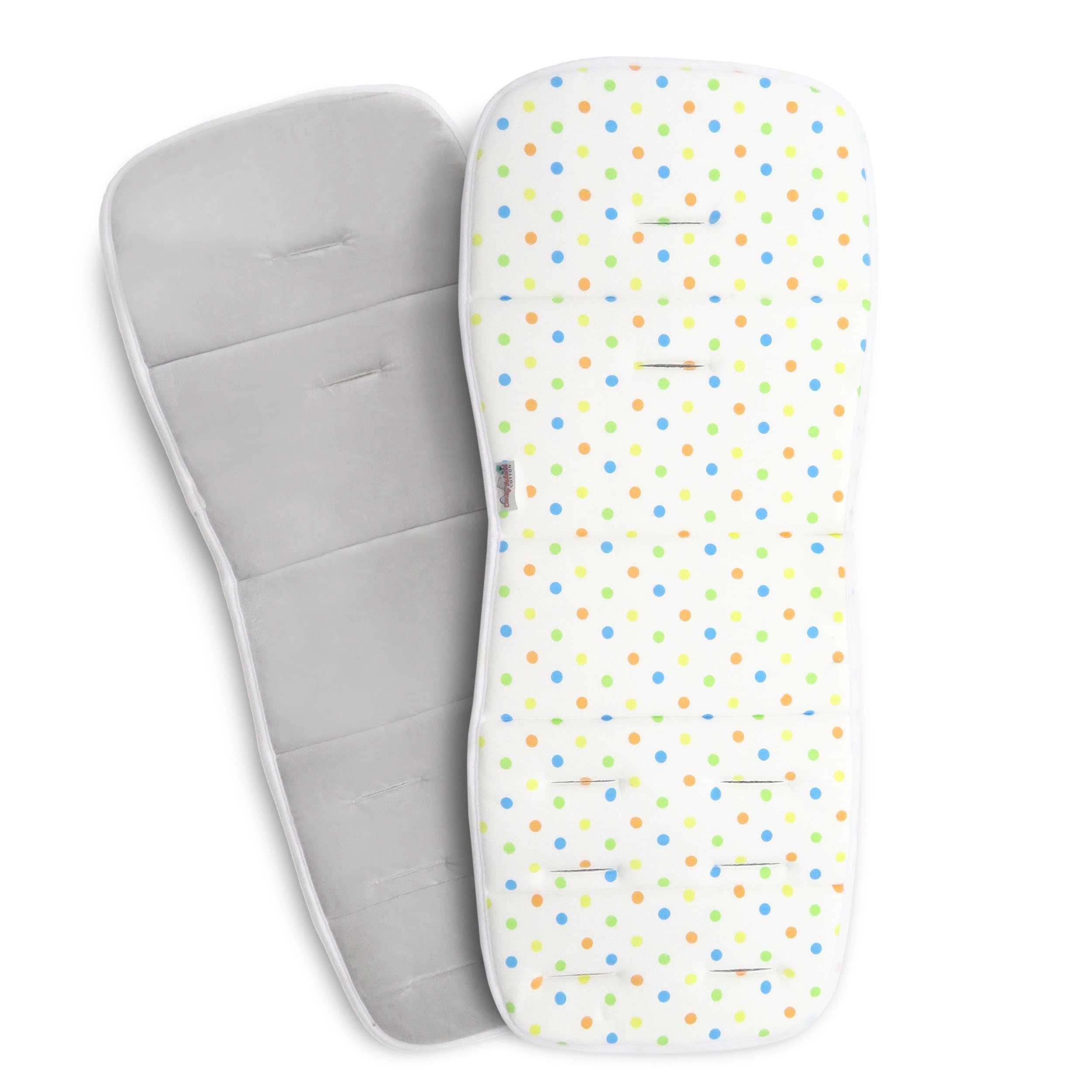 Stroller Pad Universal Size, Breathable Support Cushion Unisex Cute Dot Design Liner