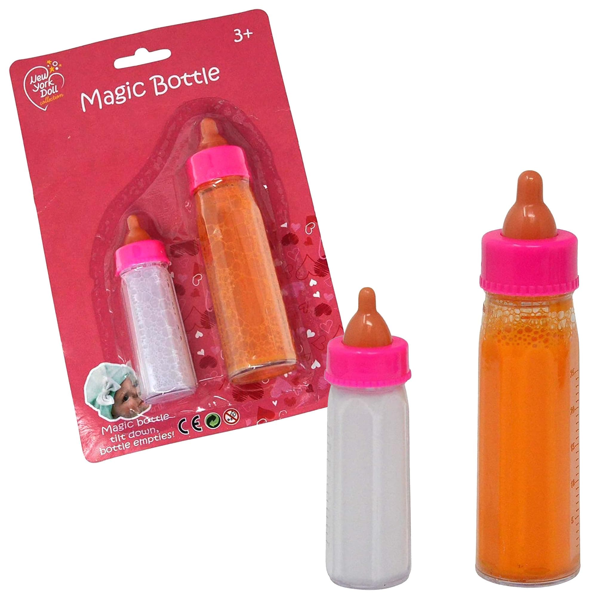 The New York Doll Collection Baby Doll Accessories, Doll Magic Bottles & Doll Feeding Set