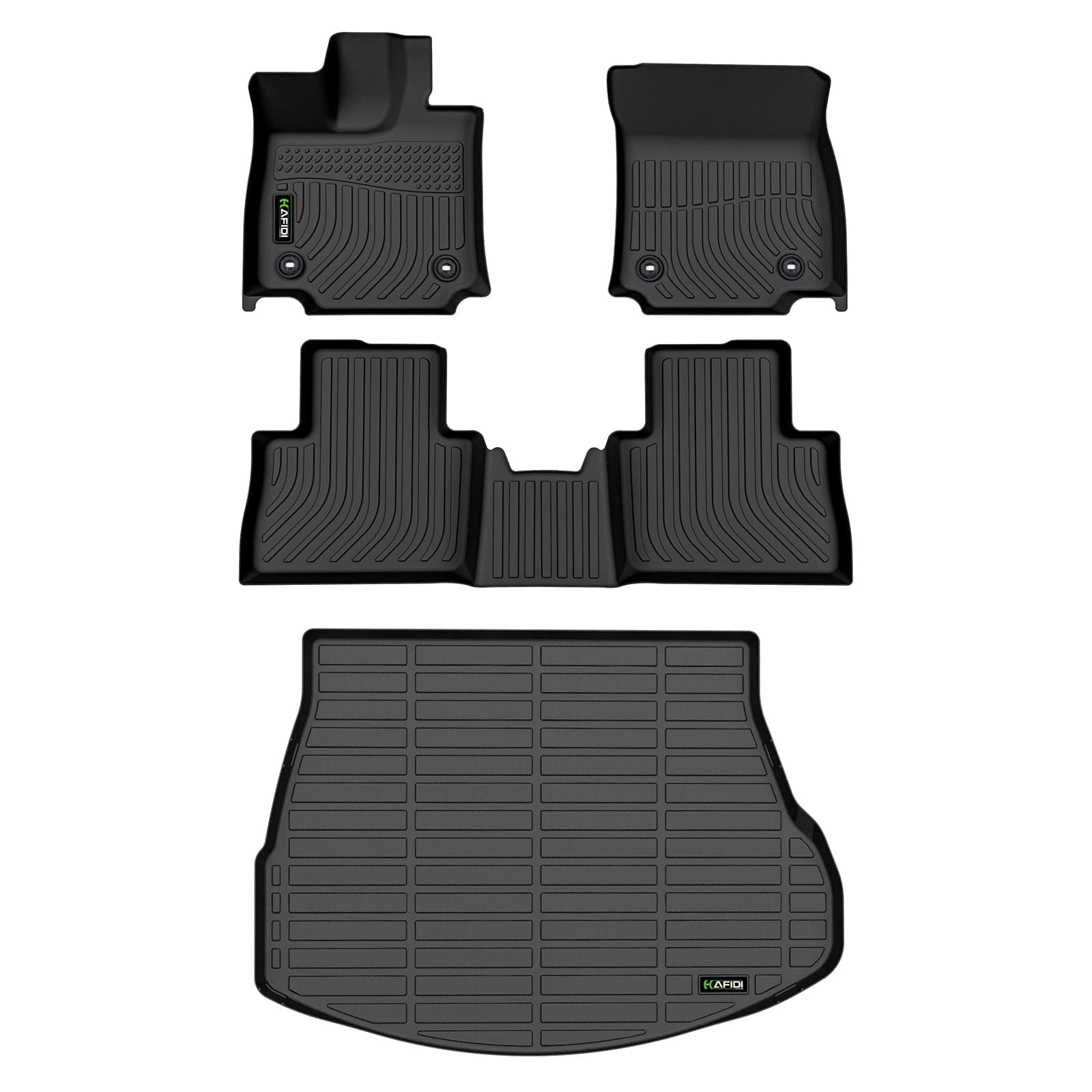 All Weather Floor Mats & Cargo Liner Set for 2022-2025 2026 Lexus NX Custom Fit Floor Liners Accessories - Black