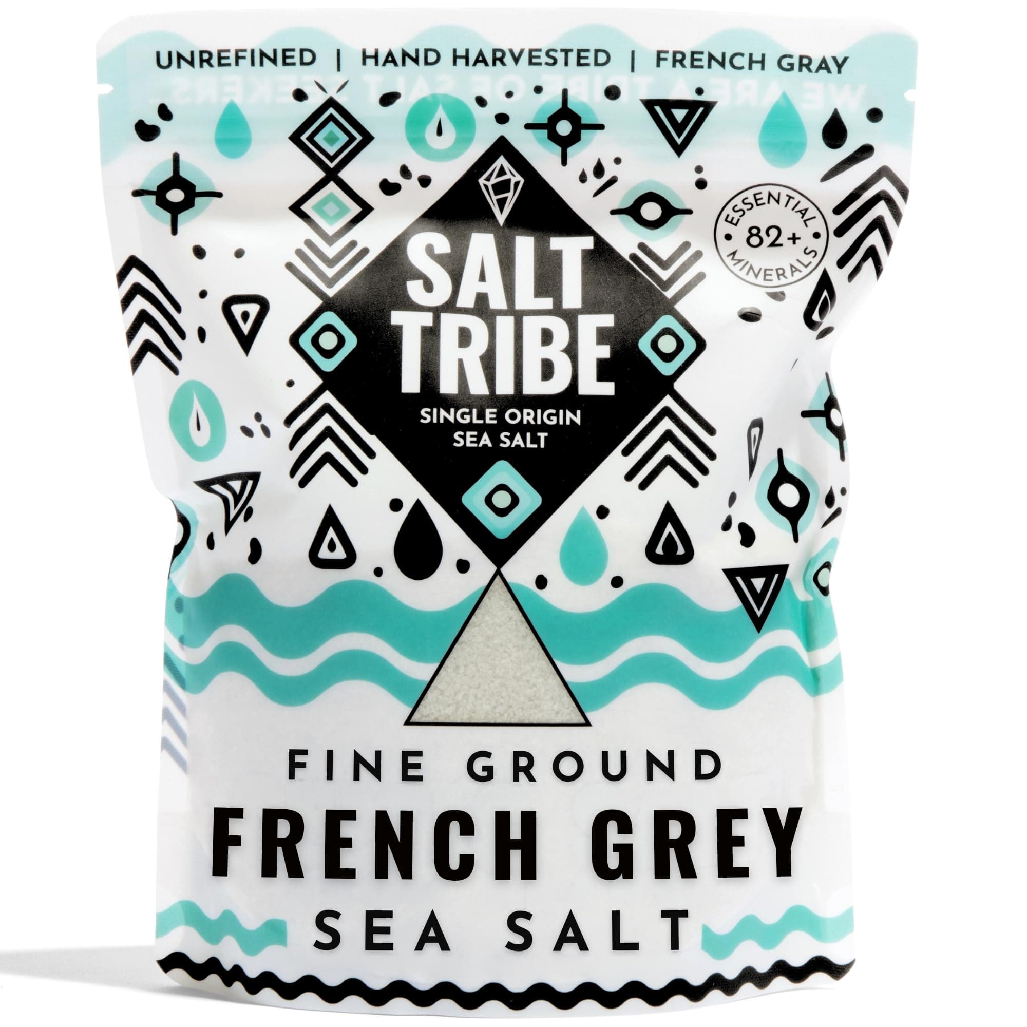 French Grey Sea Salt | Organic 82 Minerals | Fine Ground | Hand Harvested | Light French Gray | Unrefined | Sal Organica | Single Origin France | 425+ Servings