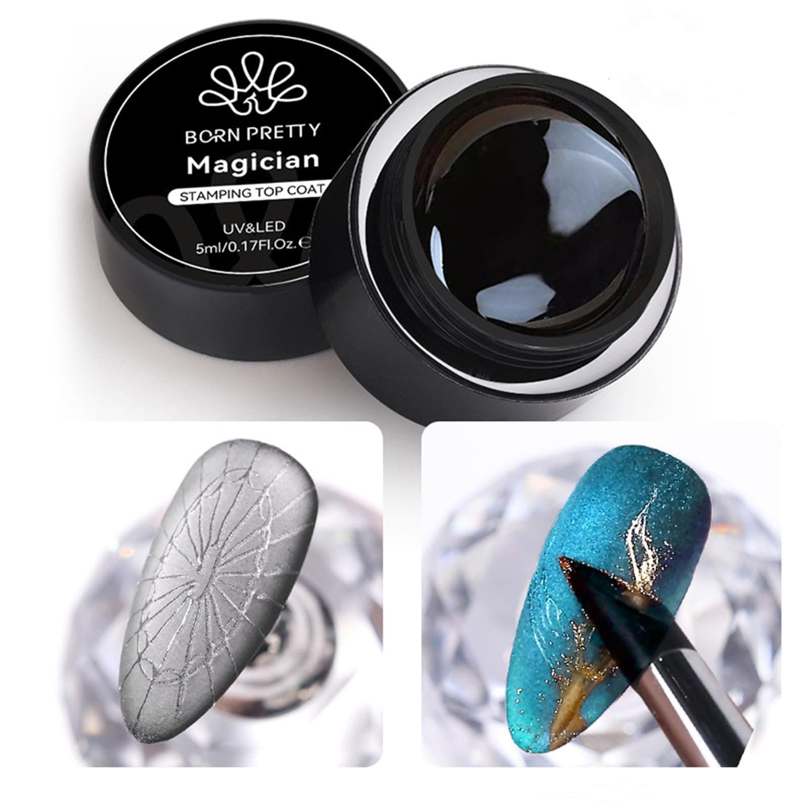 Magician Stamping Top Gel, Nail Stamping Gel Polish, Nail Art Stamping Gel, Nail Stamp for Nail Art Design