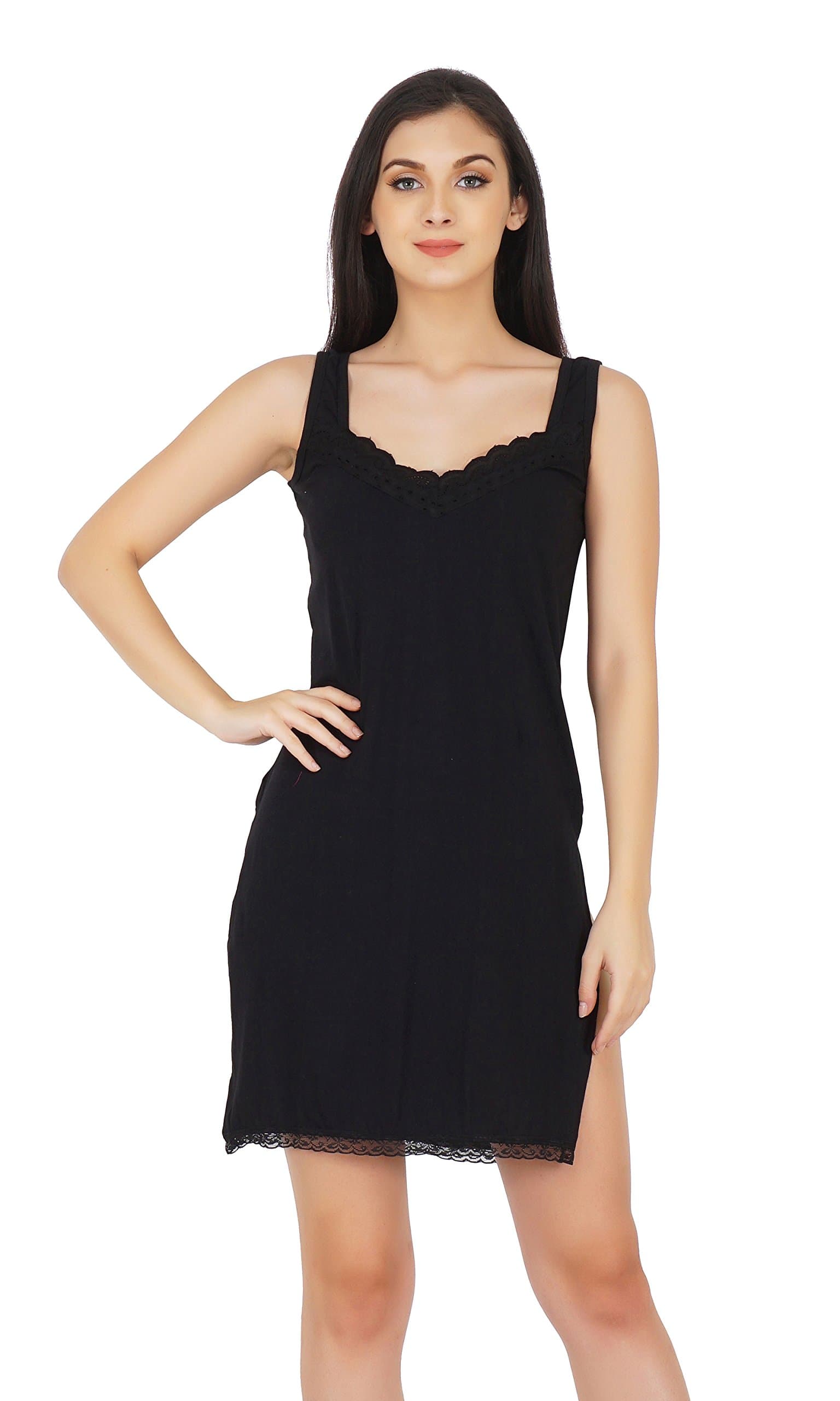 BLAZONWomen's Cotton Hosiery Fairy Full Slip (Available Sizes: S, M, L, XL, 2XL, 3XL, 4XL, 5XL)