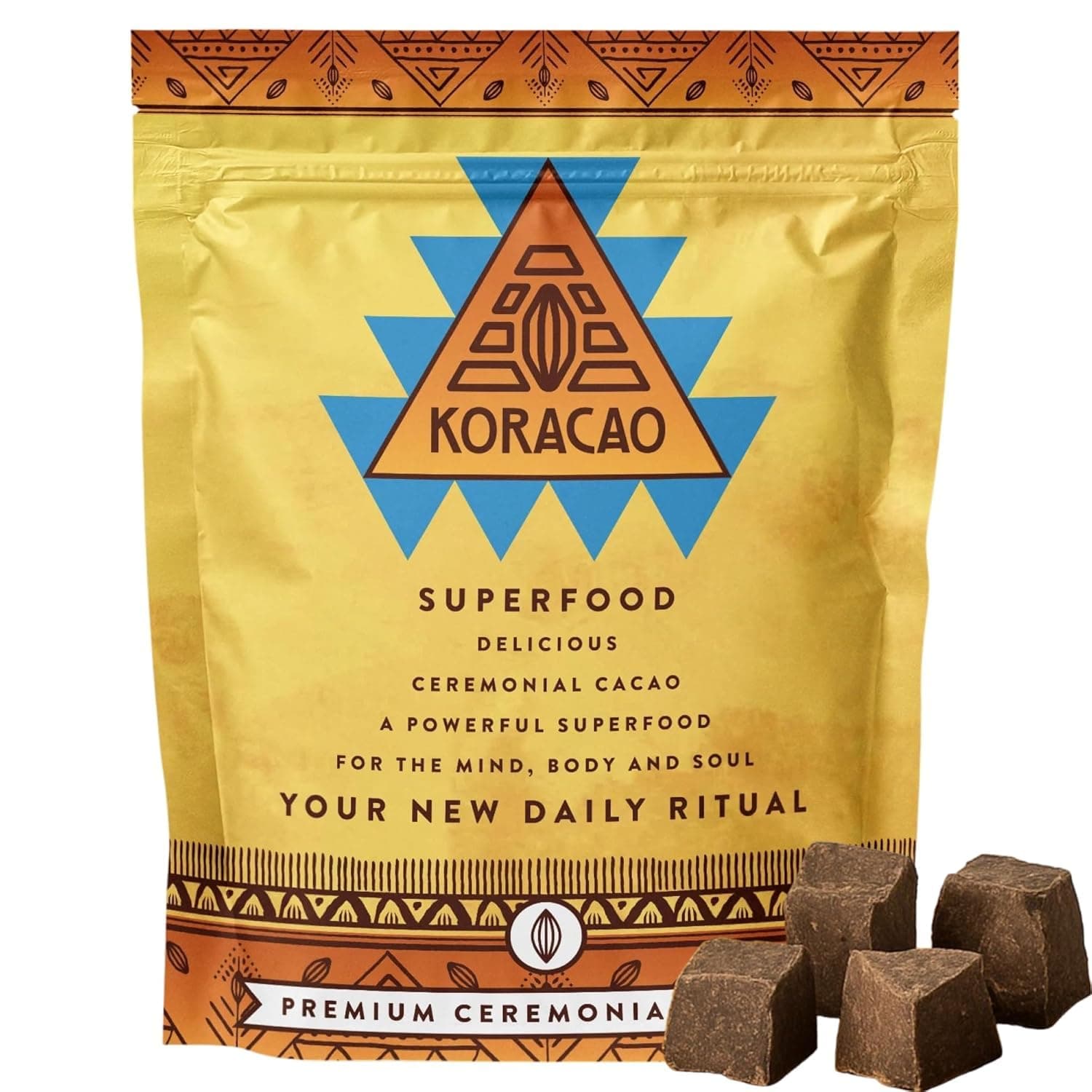 Sustainably Harvested Cacao | Ideal Superfood for Everyday Bliss | Ceremonial Grade Cacao | Enhance Your Spiritual Journey with Ancient Superfood Delight - 3 Pound