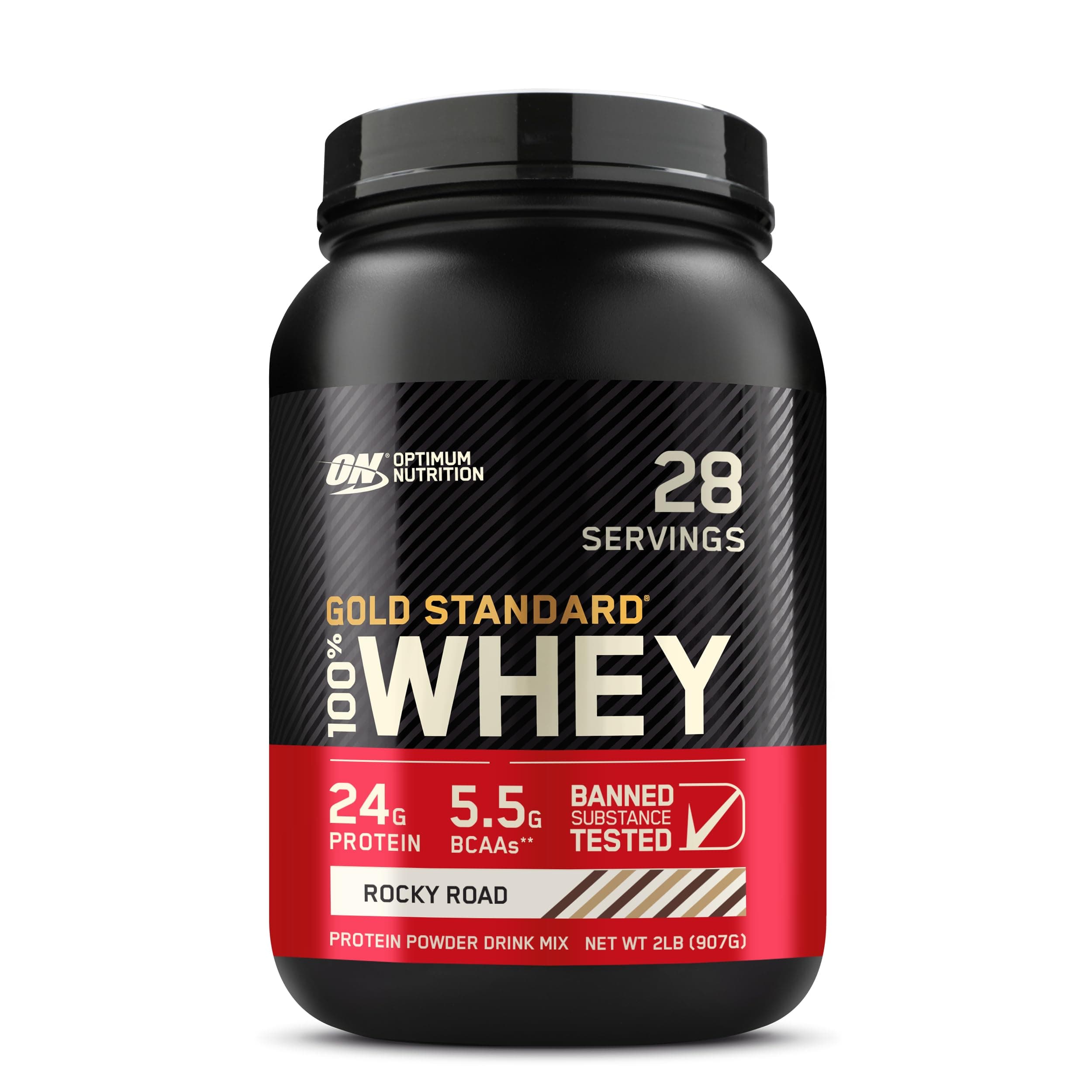 Gold Standard 100% Whey Protein Powder, Rocky Road, 2 Pound (Packaging May Vary)