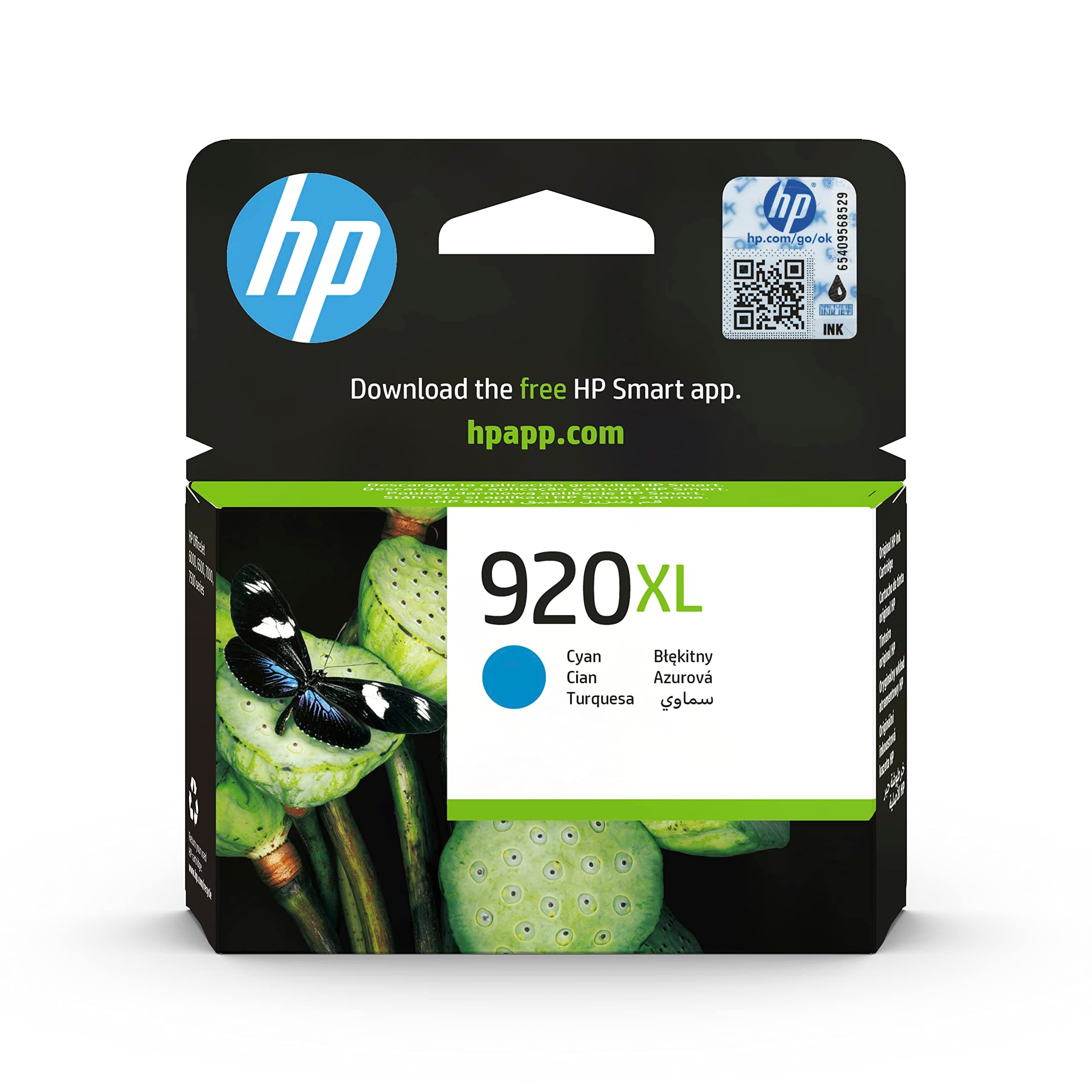 Hp05O|#Hp Hp 920XL High Yield Cyan Ink Cartridge Hp 920XL High Yield Cyan Original Ink Cartridge Cyan ( )